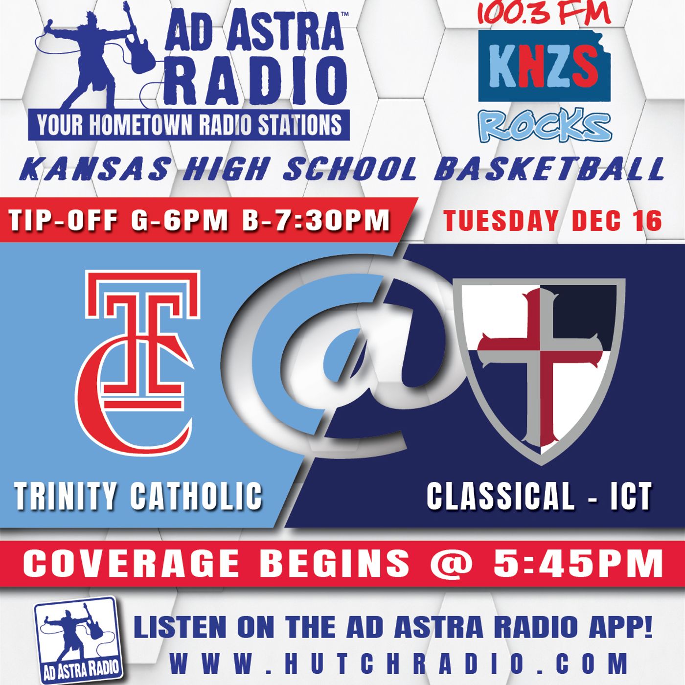 Hutch Trinity Catholic Celtics at Wichita-Classical Saints High School Basketball (December 16, 2025) episode artwork