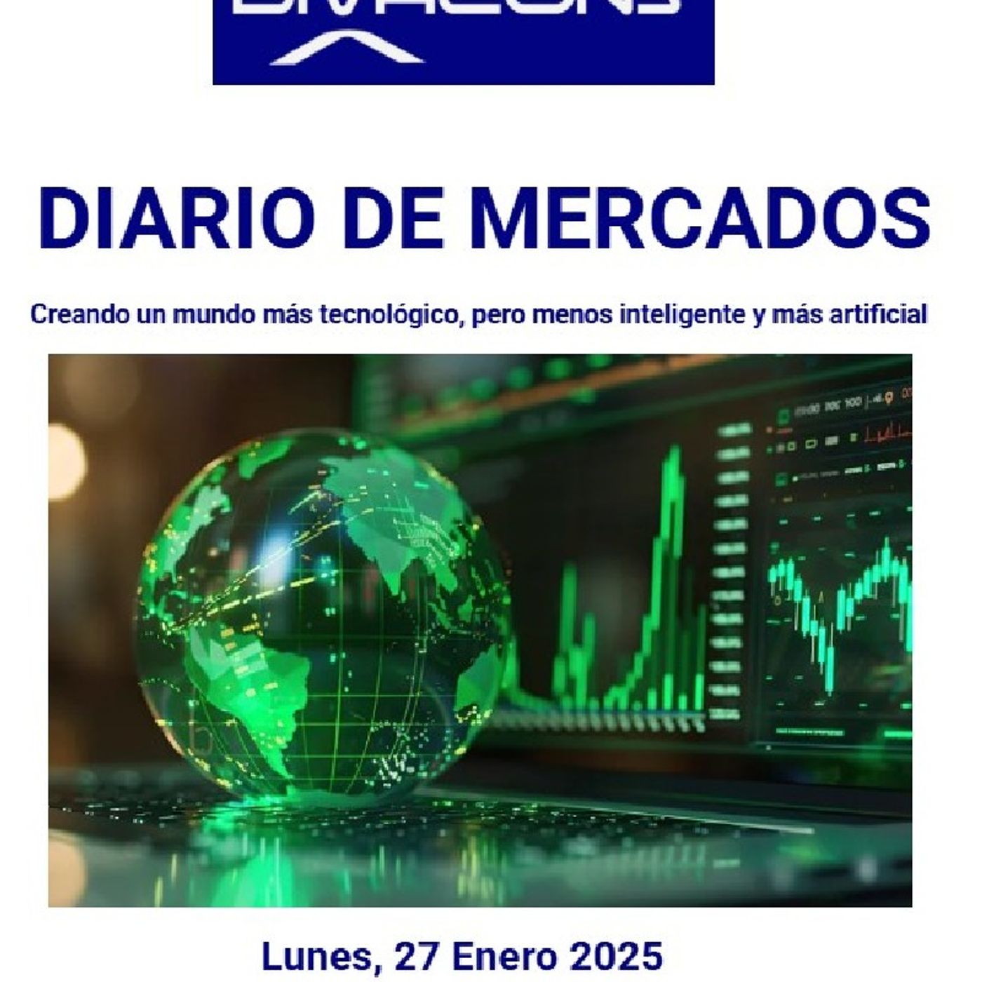 PODCAST en abierto DIARIO DE MERCADOS Lunes 27 enero 2025 episode artwork