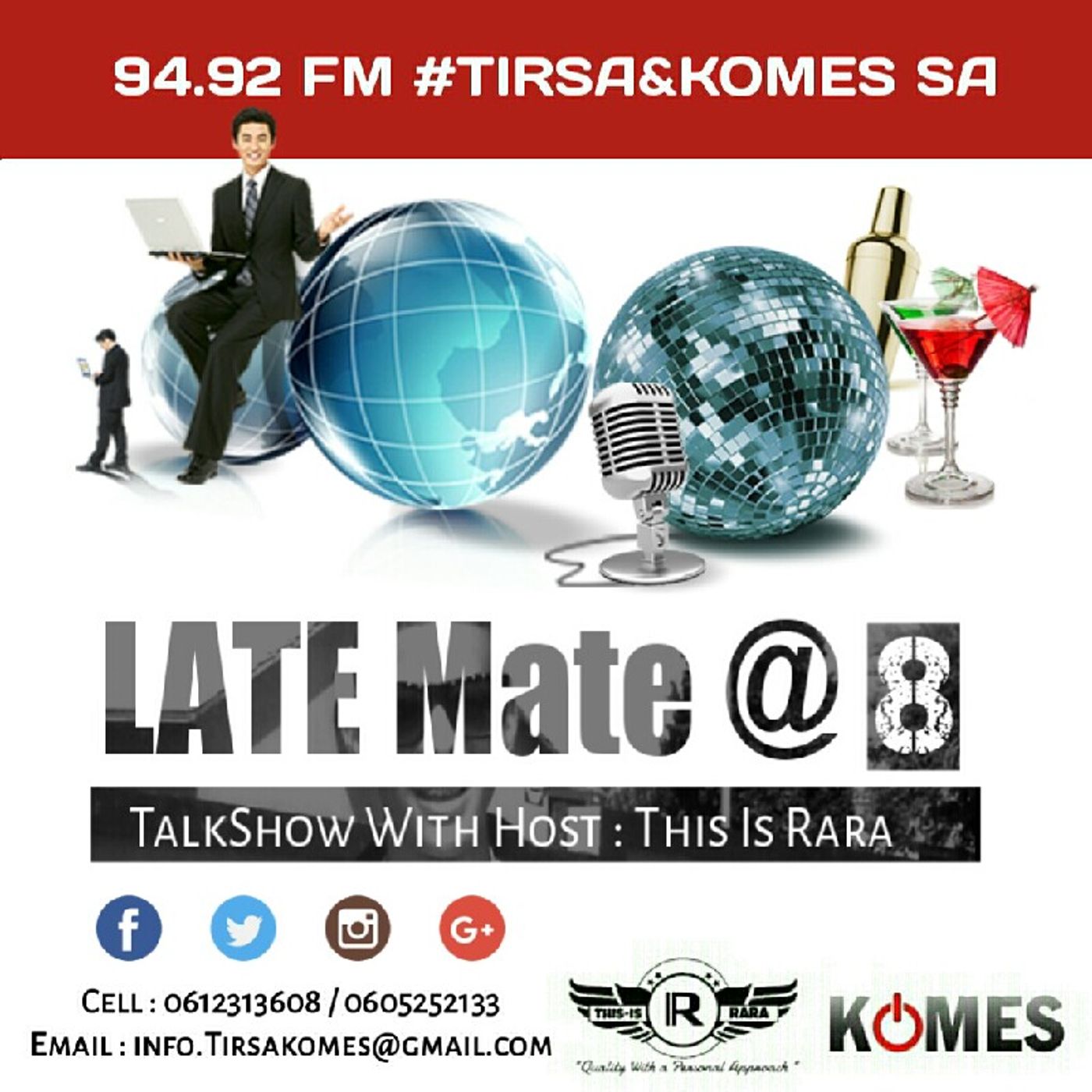 #TIRSA & KOMES 94.92 FM\'s show