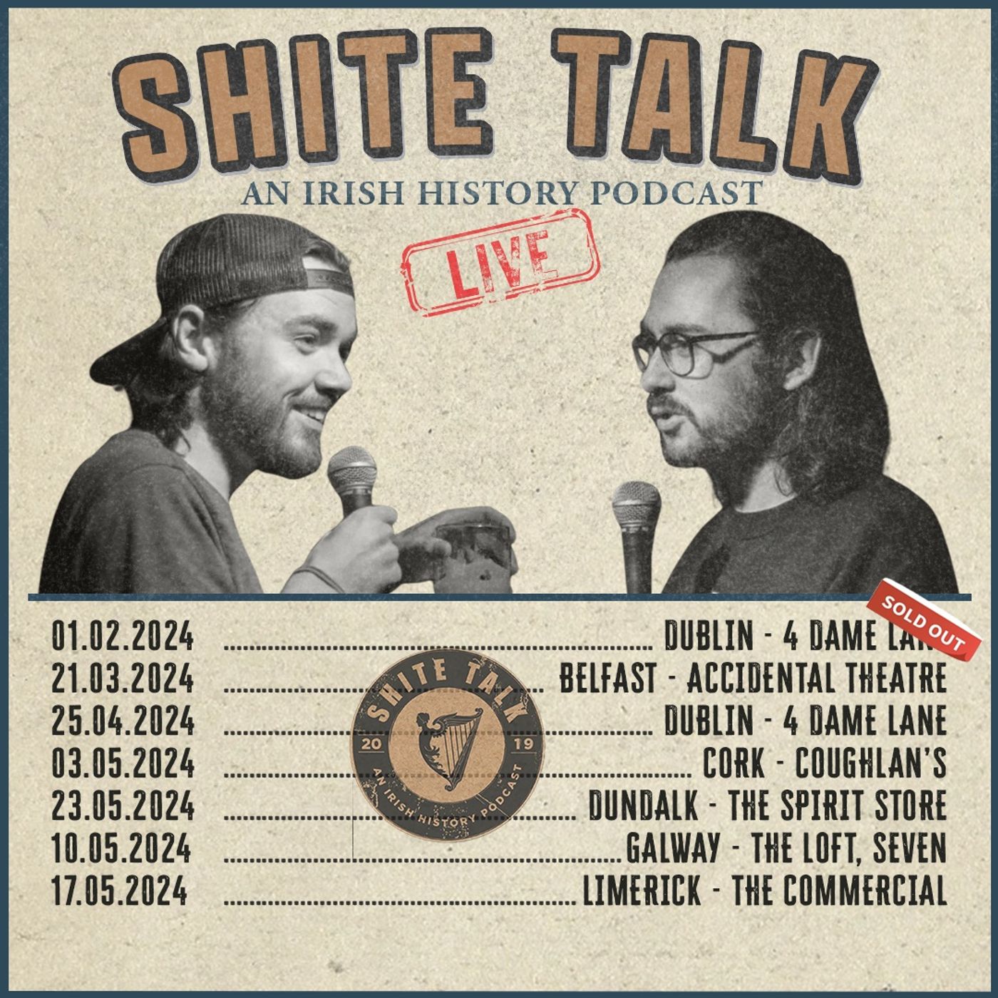 Live Shows - Spring 2024 – Shite Talk: An Irish History Podcast