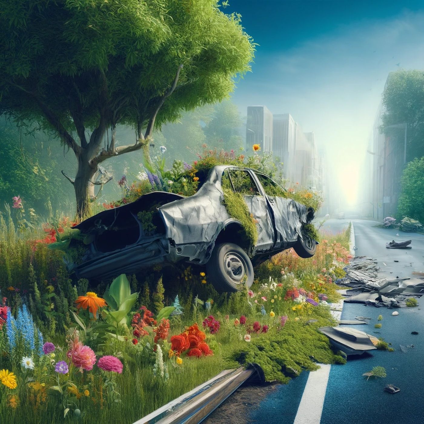 "The car crash is a fertilizing rather than a destructive event." episode artwork