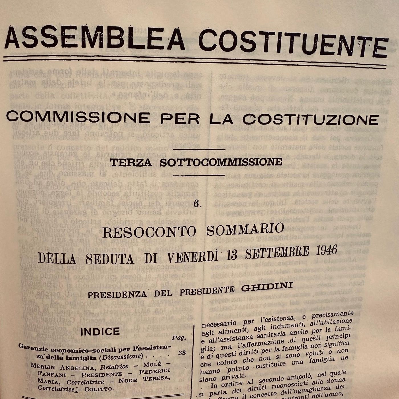 Le garanzie economiche alla famiglia nella III Sottocommissione (seconda parte) episode artwork