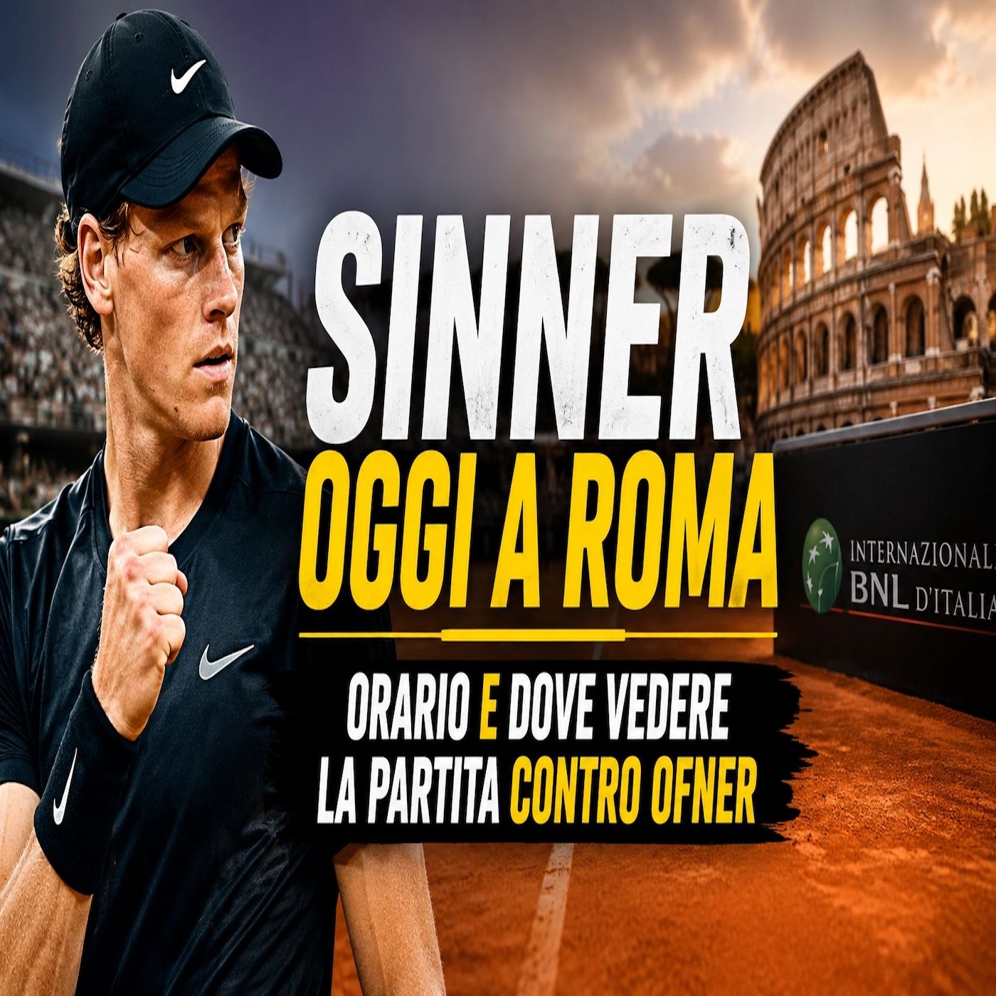 Sinner oggi a Roma contro Ofner episode artwork