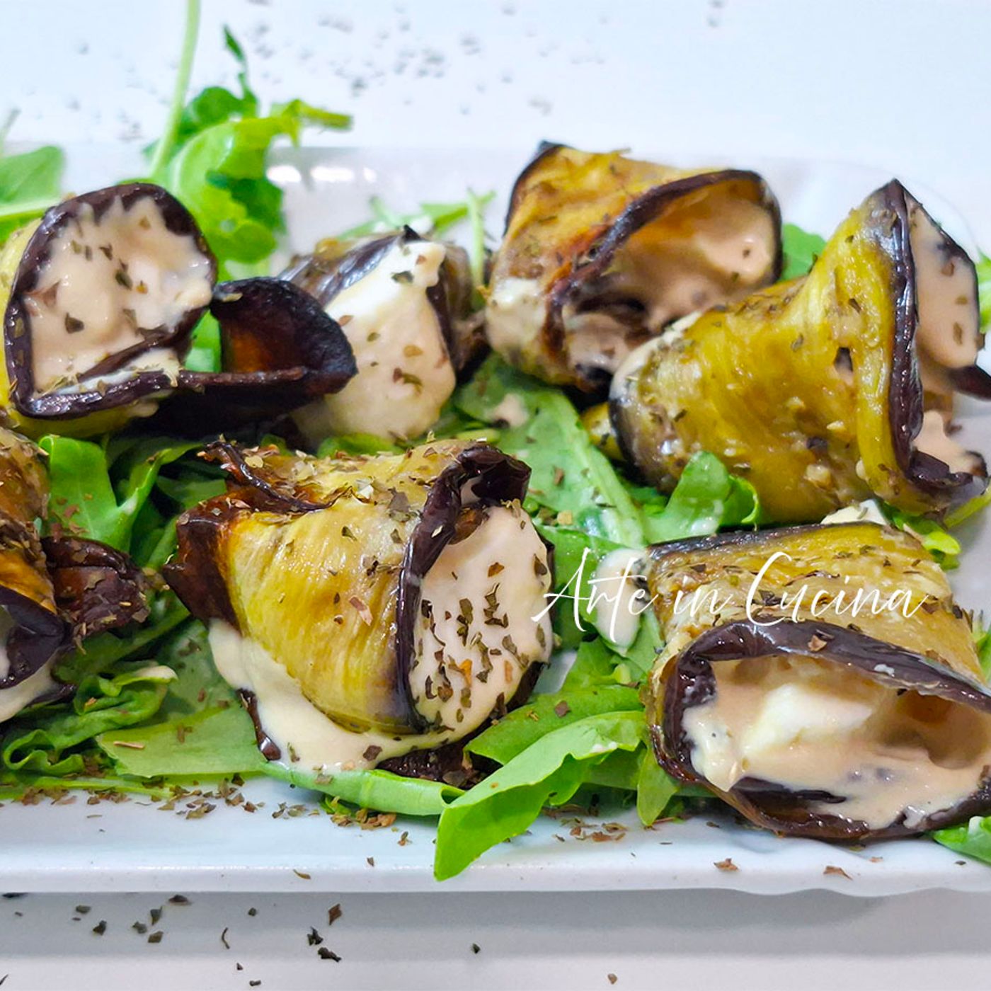 Involtini di melanzane tonnati