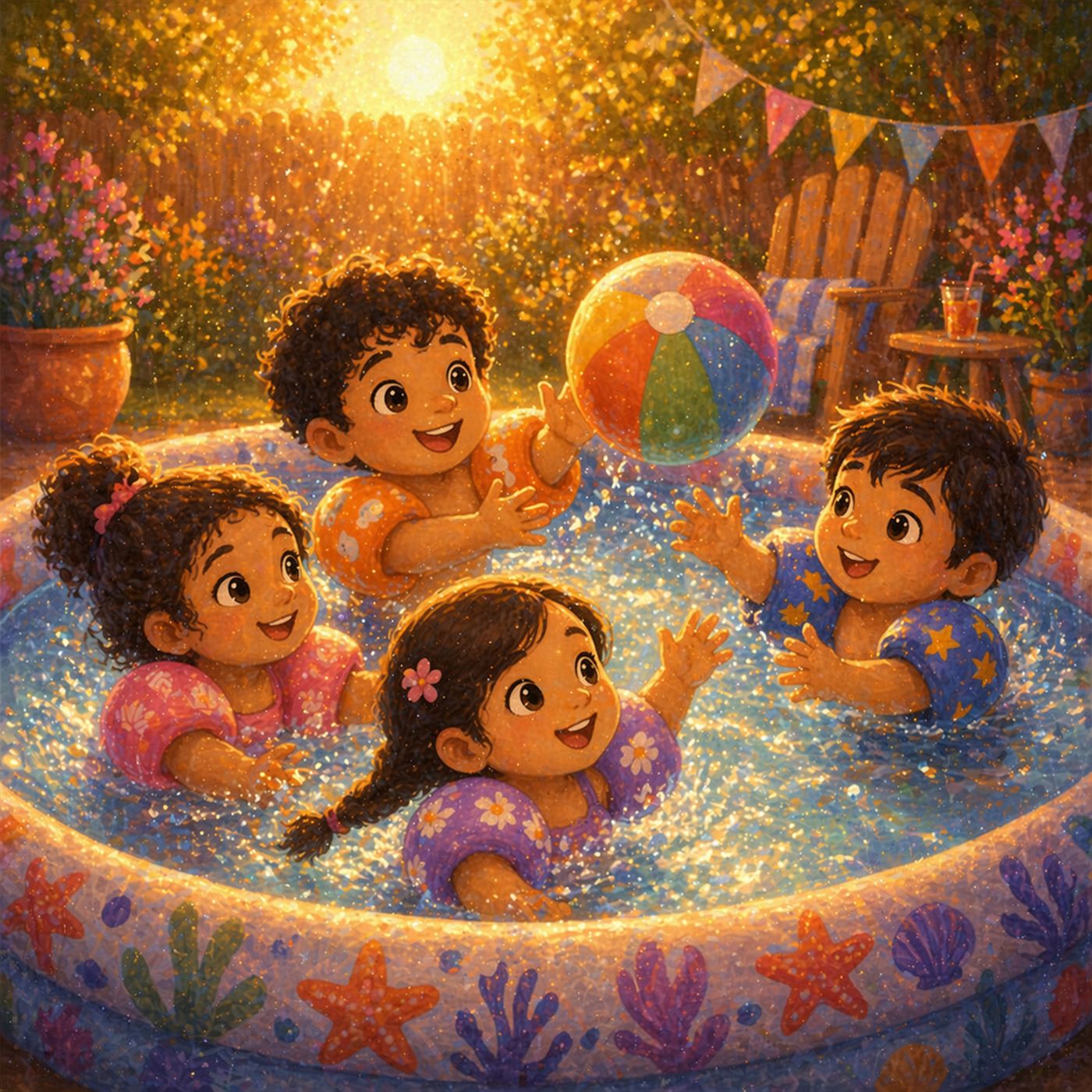 Ahmed's Pool Party 🏊 Children's Relaxing Story artwork