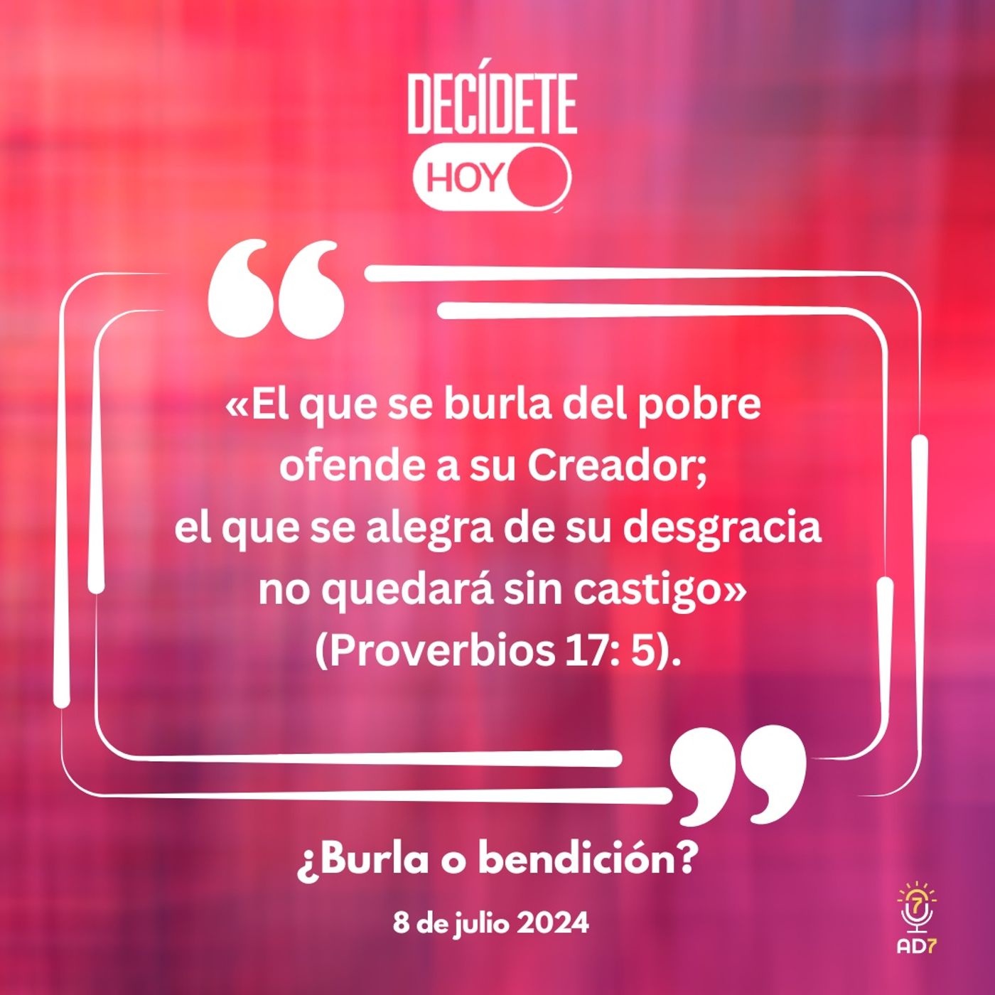 ¿Burla o bendición? | Devocional de Jóvenes | 8 de julio 2024