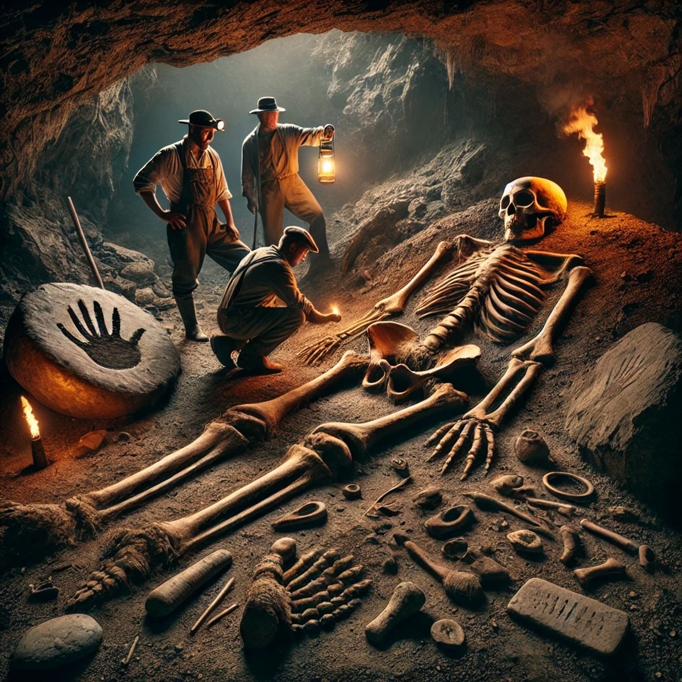 Smithsonian cover up of giant skeletons - The Shadow Frequency episode artwork