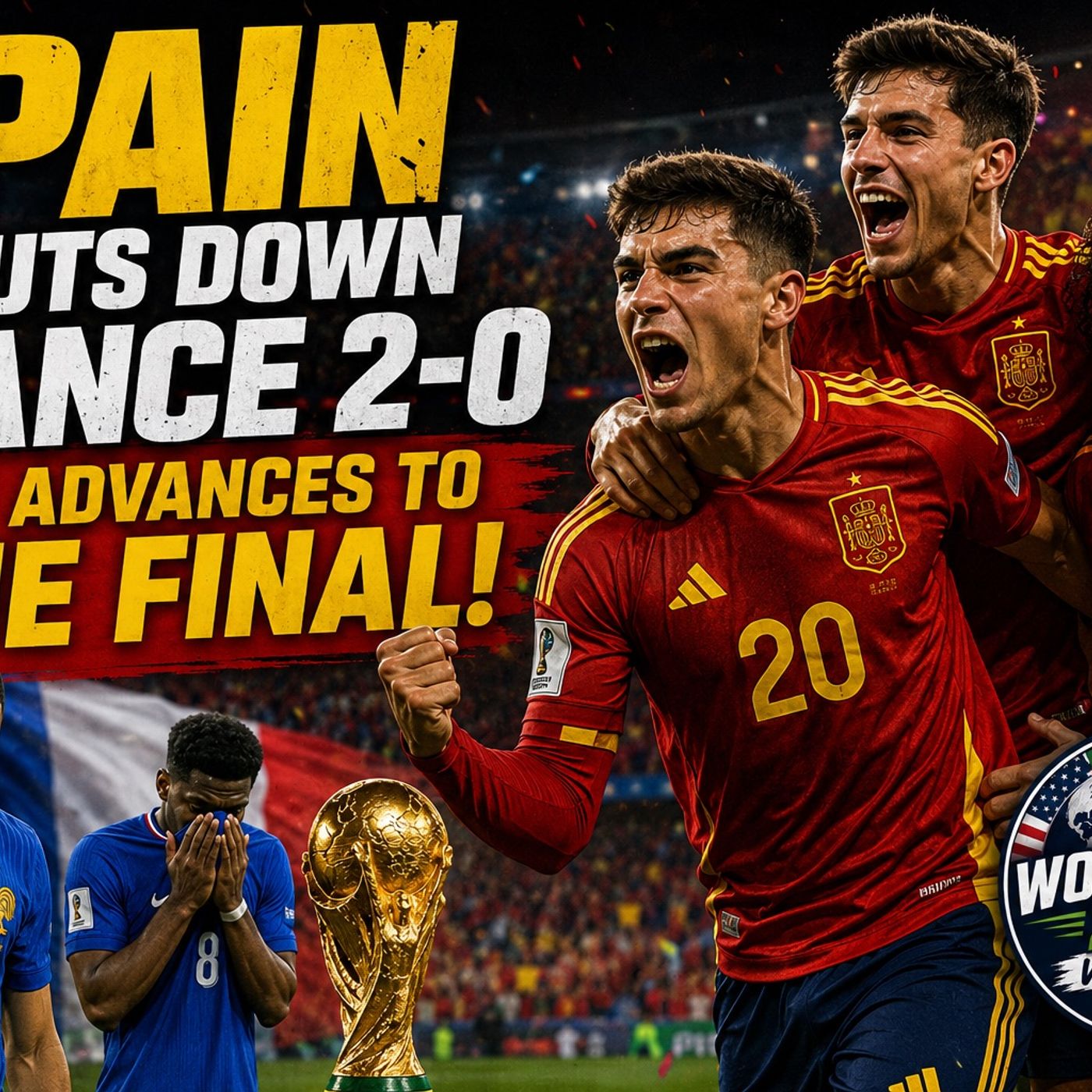 Spain shuts down France 2-0 and advances to the Final! episode artwork