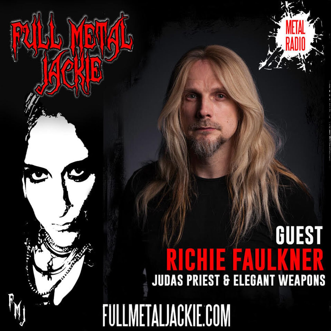 Richie Faulkner of Judas Priest & Elegant Weapons on the FMJ RADIO SHOW episode artwork