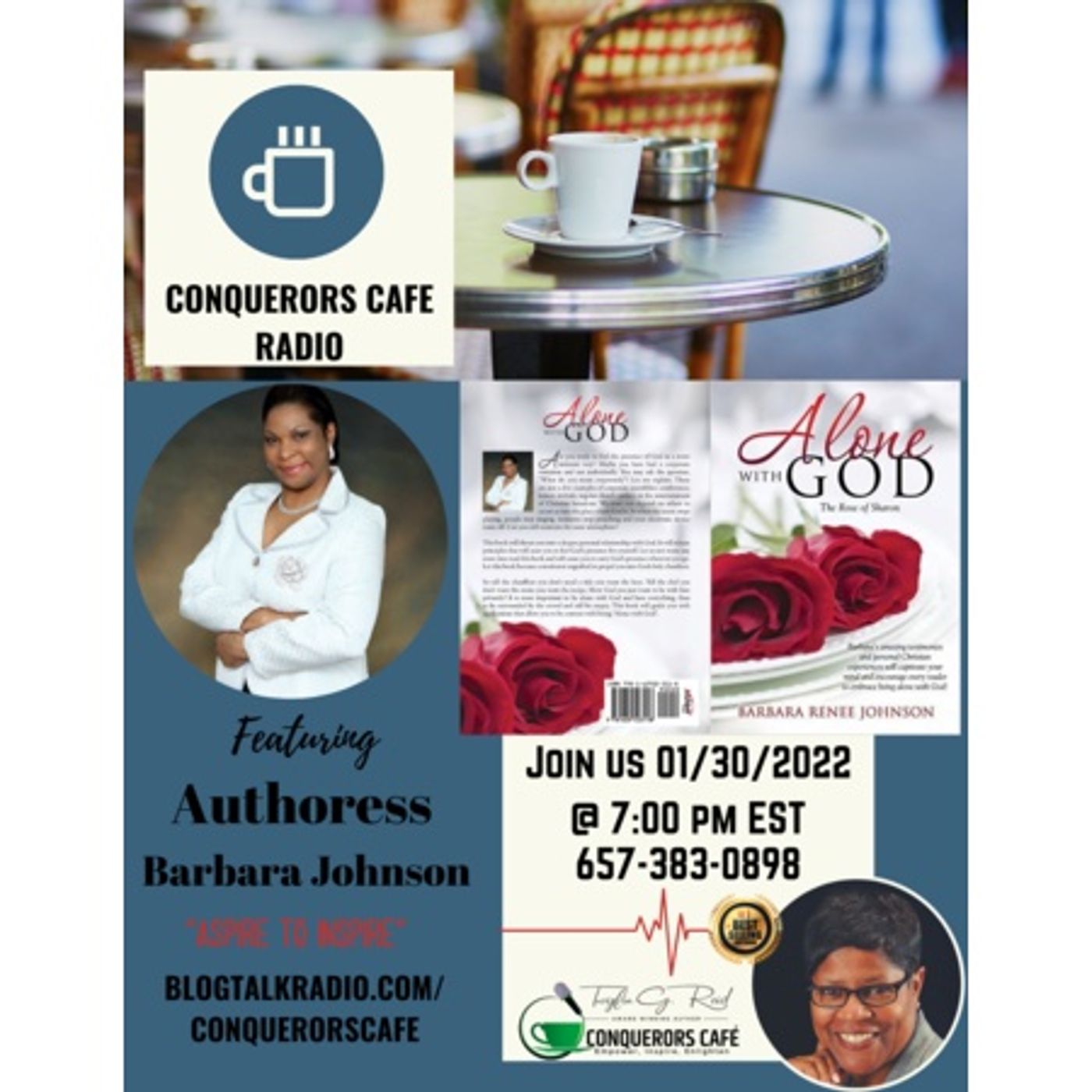 Conquerors Cafe Author Spotlight Featuring Author Barbara Johnson thumbnail