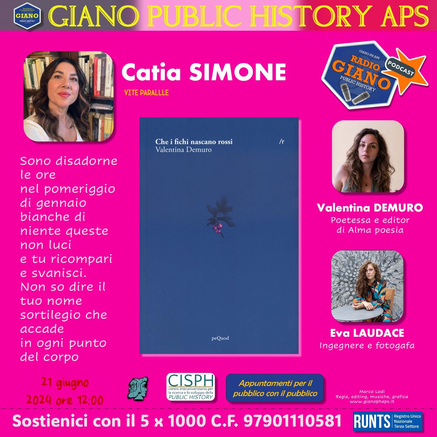 CHE I FICHI NASCANO ROSSI | Catia SIMONE dialoga con Valentina DEMURO