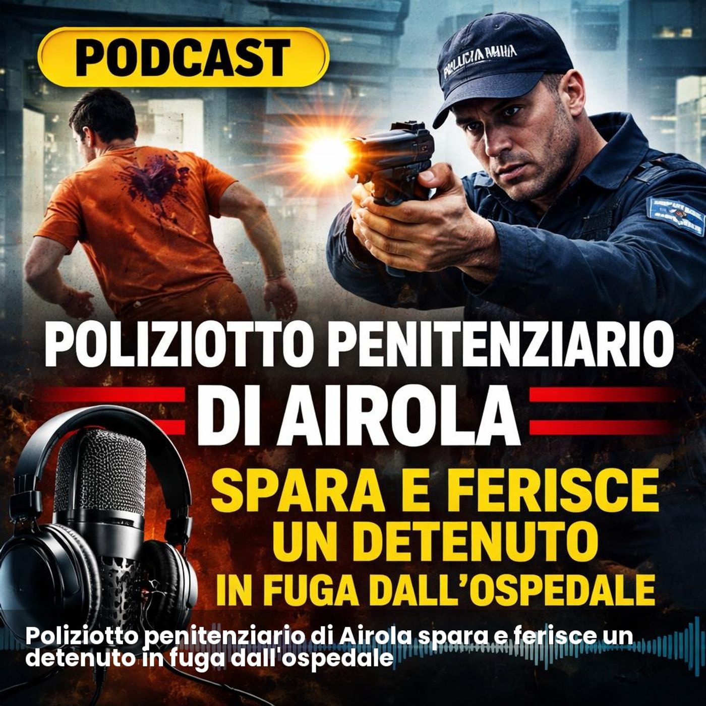 Poliziotto penitenziario di Airola spara e ferisce un detenuto in fuga dall'ospedale episode artwork
