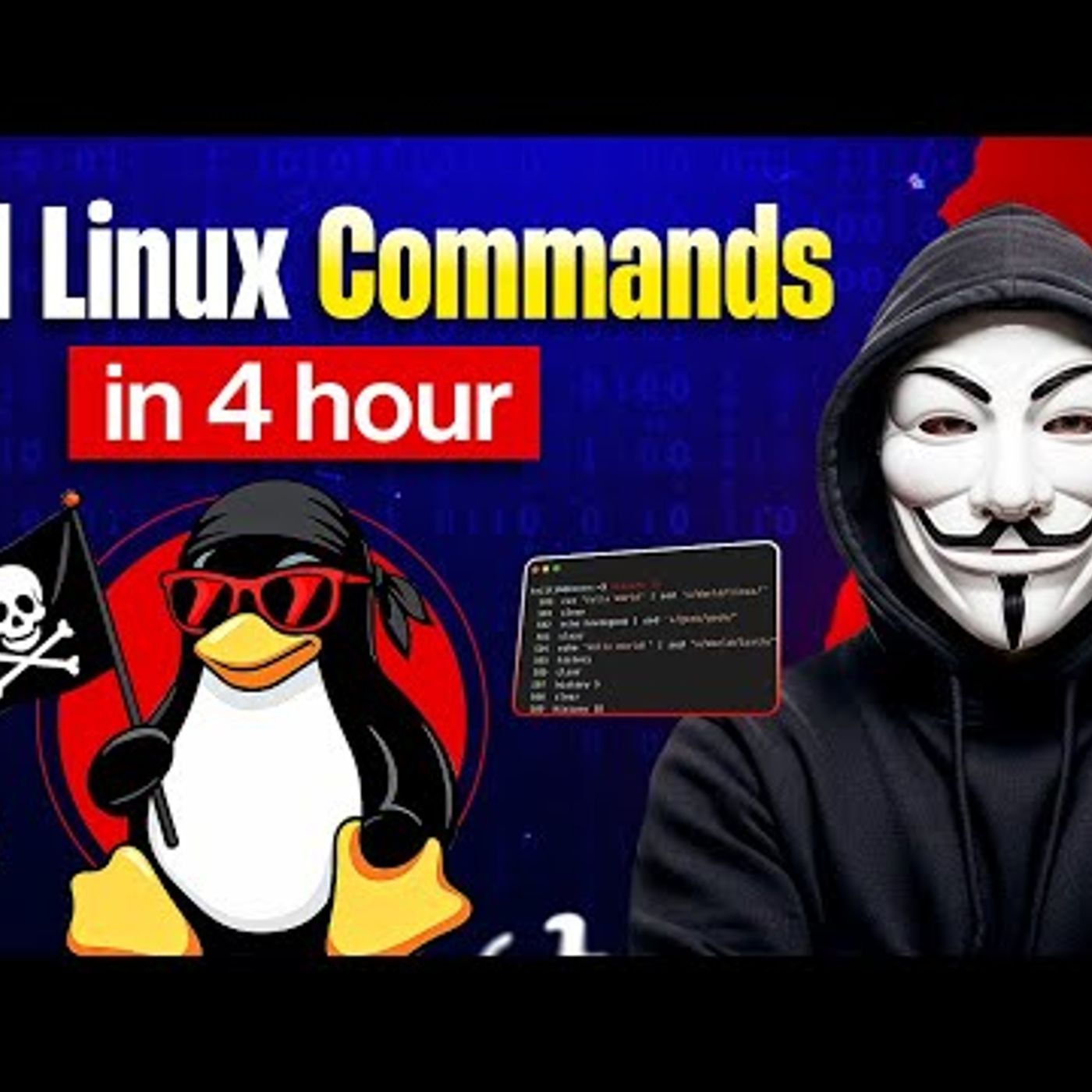 LEARN Linux Commands in Just 4 Hours with Practical Examples episode artwork