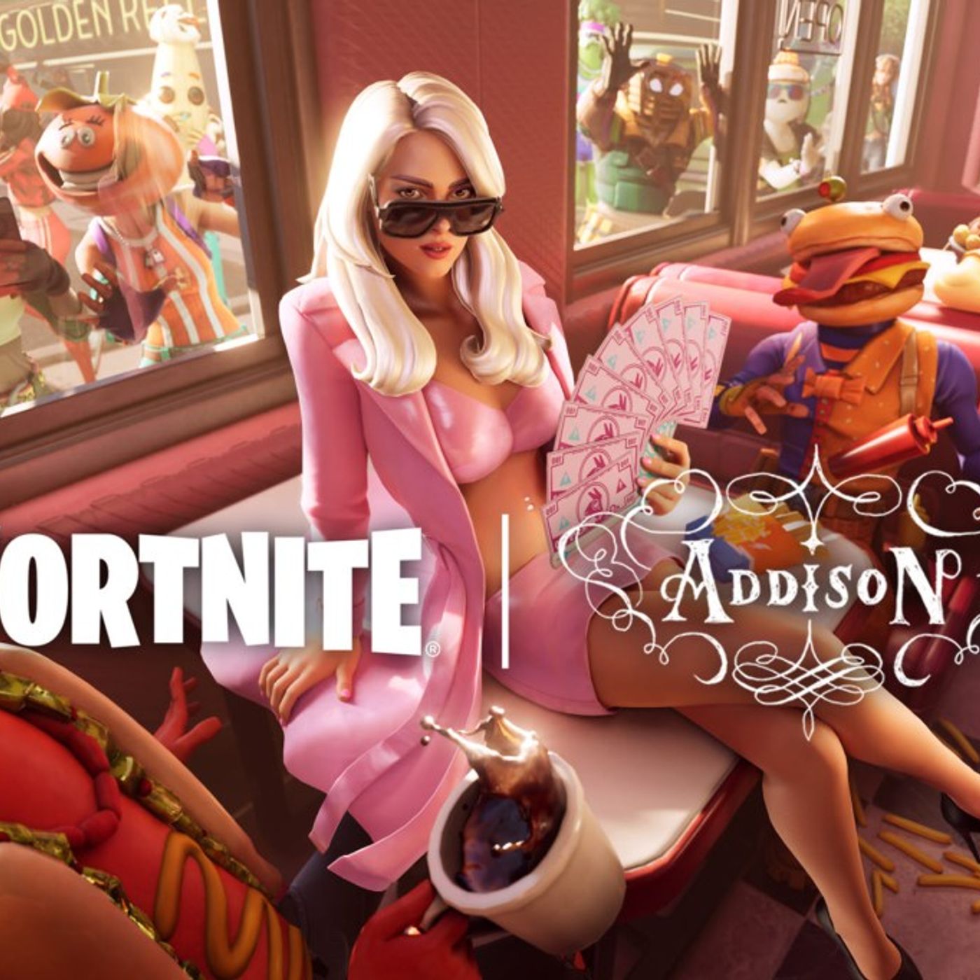 Addison Rae Is the Newest Star to Join Fortnite Icon Series: A ‘Big Flex’ to Her Little Brothers episode artwork