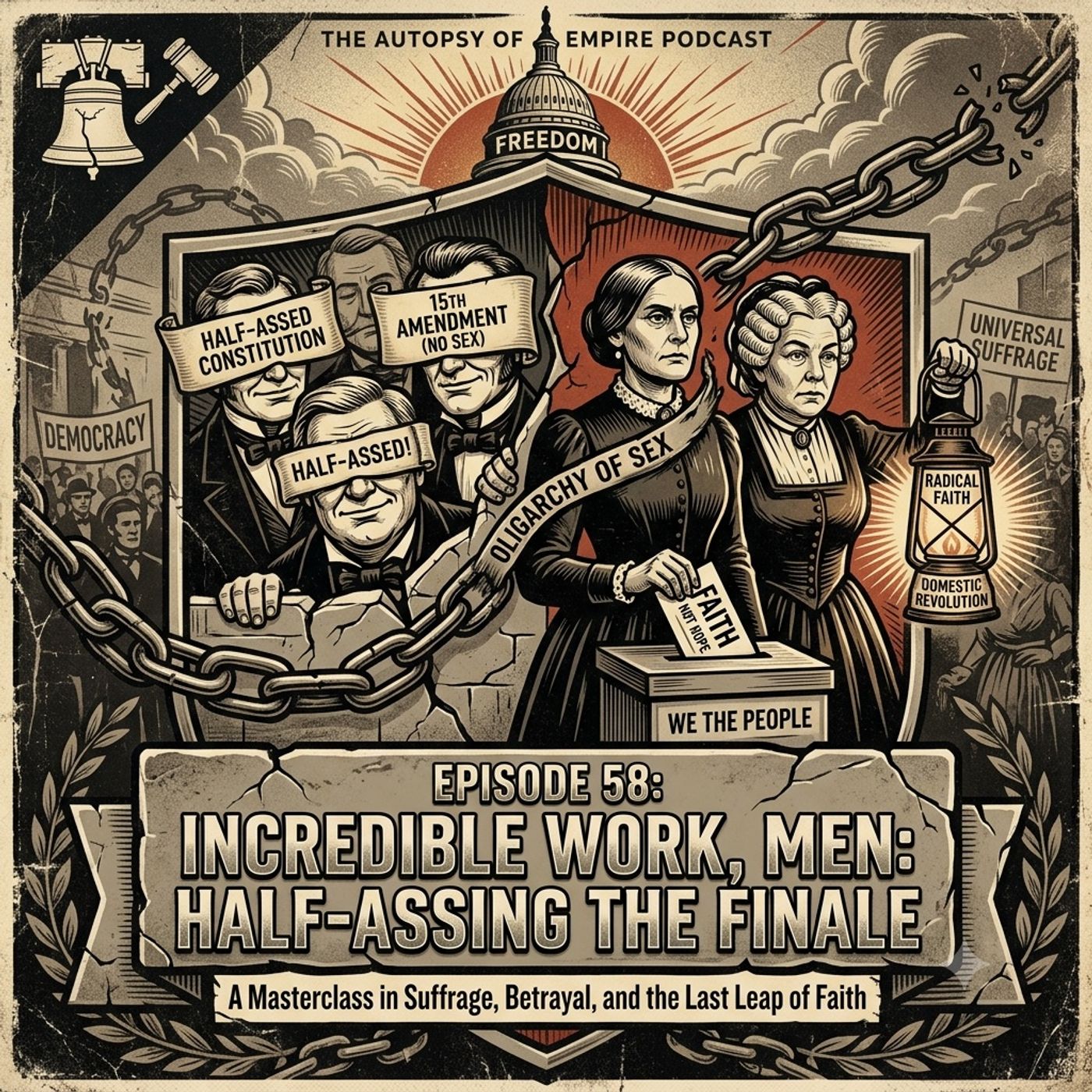 Ep 58- Mediocre Dictators & Half-Assed Freedom: The Last Lesson on mens fragile egos episode artwork