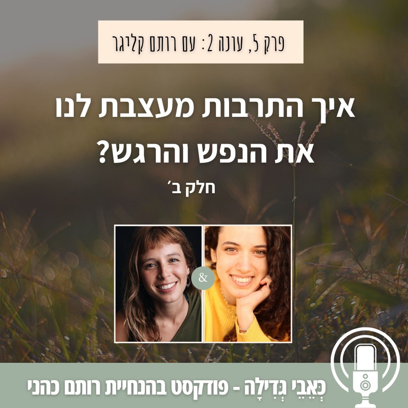 5: איך התרבות מעצבת לנו את הנפש והרגש? חלק ב' עם רותם קליגר
