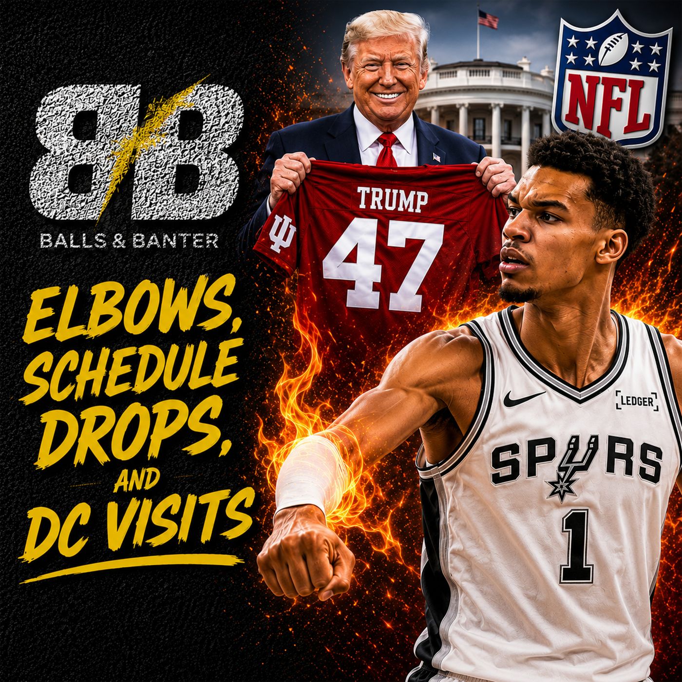 Hoosiers Visit The White House, Wemby's Big Elbow, and NFL Schedule Releases episode artwork
