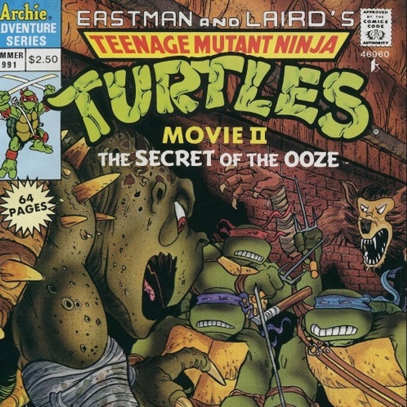 Unspoken Issues #142 - Teenage Mutant Ninja Turtles II: The Secret of the Ooze Official Movie Adaptation episode artwork