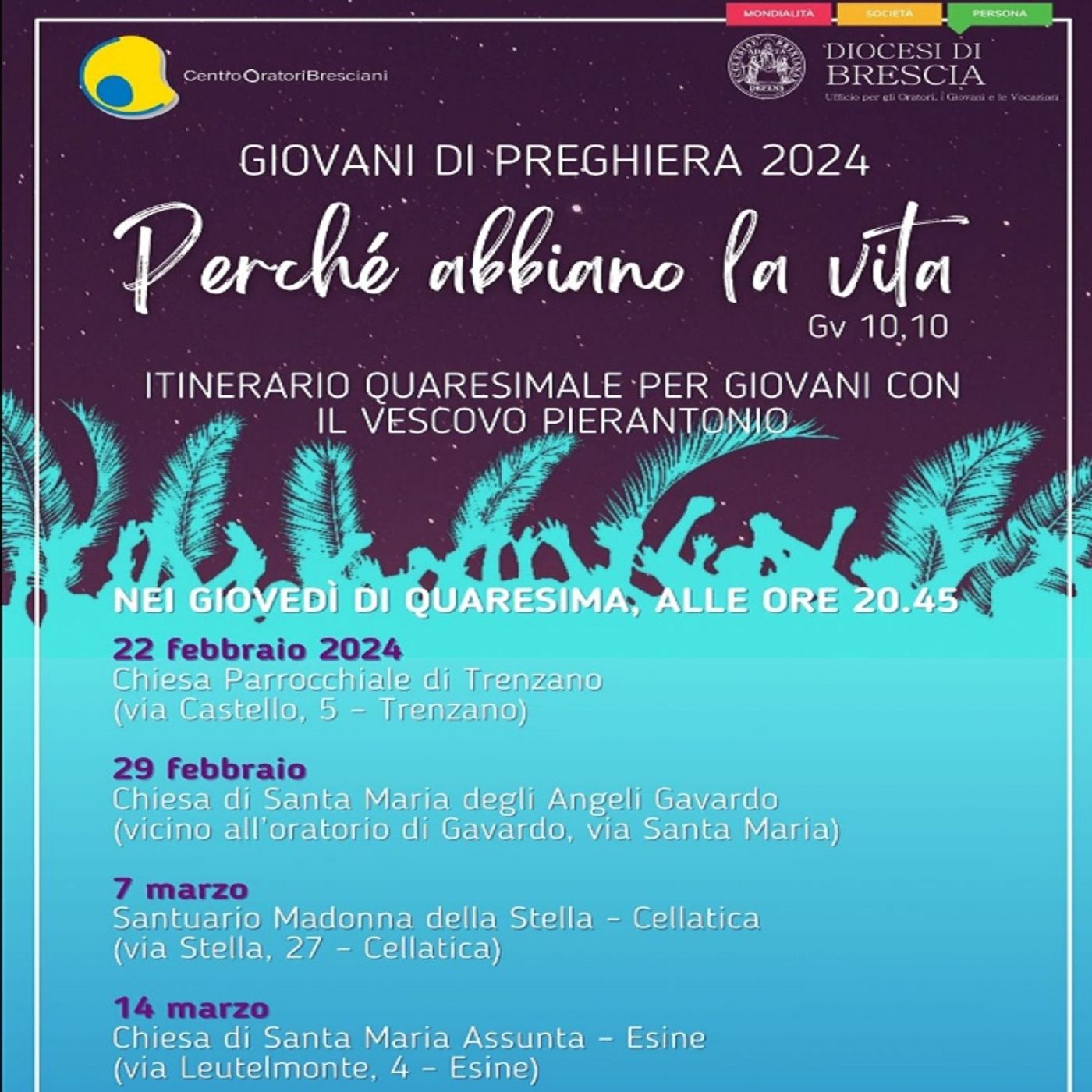 Il Vescovo Pierantonio prega insieme ai giovani bresciani: intervista a don Claudio Laffranchini  -  14 febbraio 2024 episode artwork