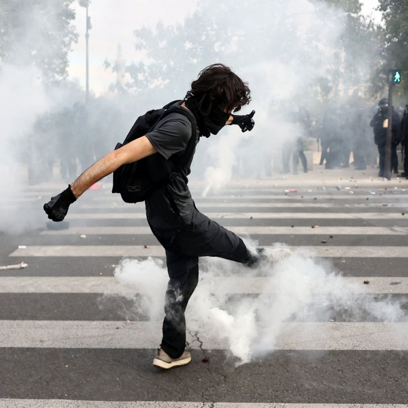 French government holds crisis talks after school protests episode artwork