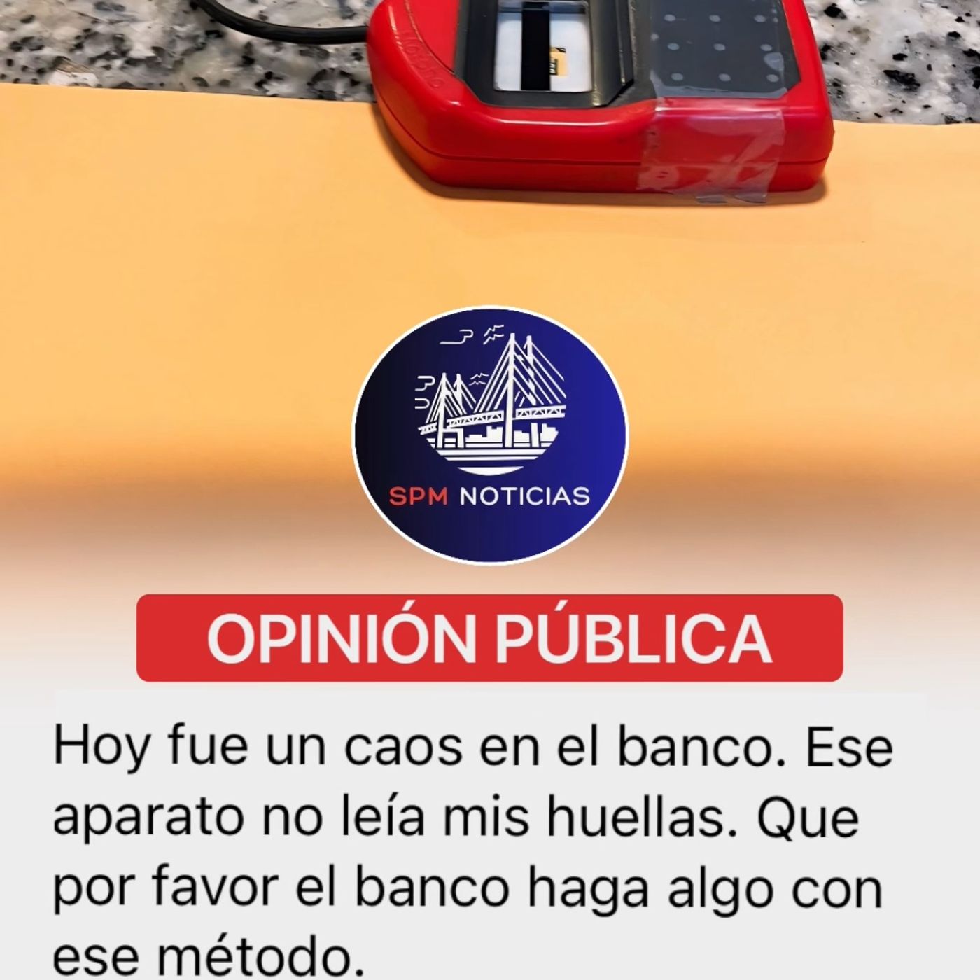 Usuario se queja de que el lector de huellas de un banco no le funcionaba. episode artwork