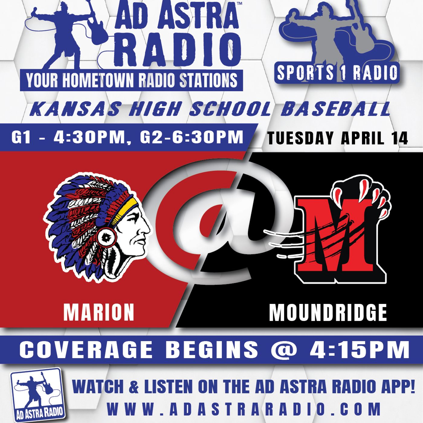 Marion Warriors at Moundridge Wildcats High School Baseball (Game 1-April 14, 2026) episode artwork