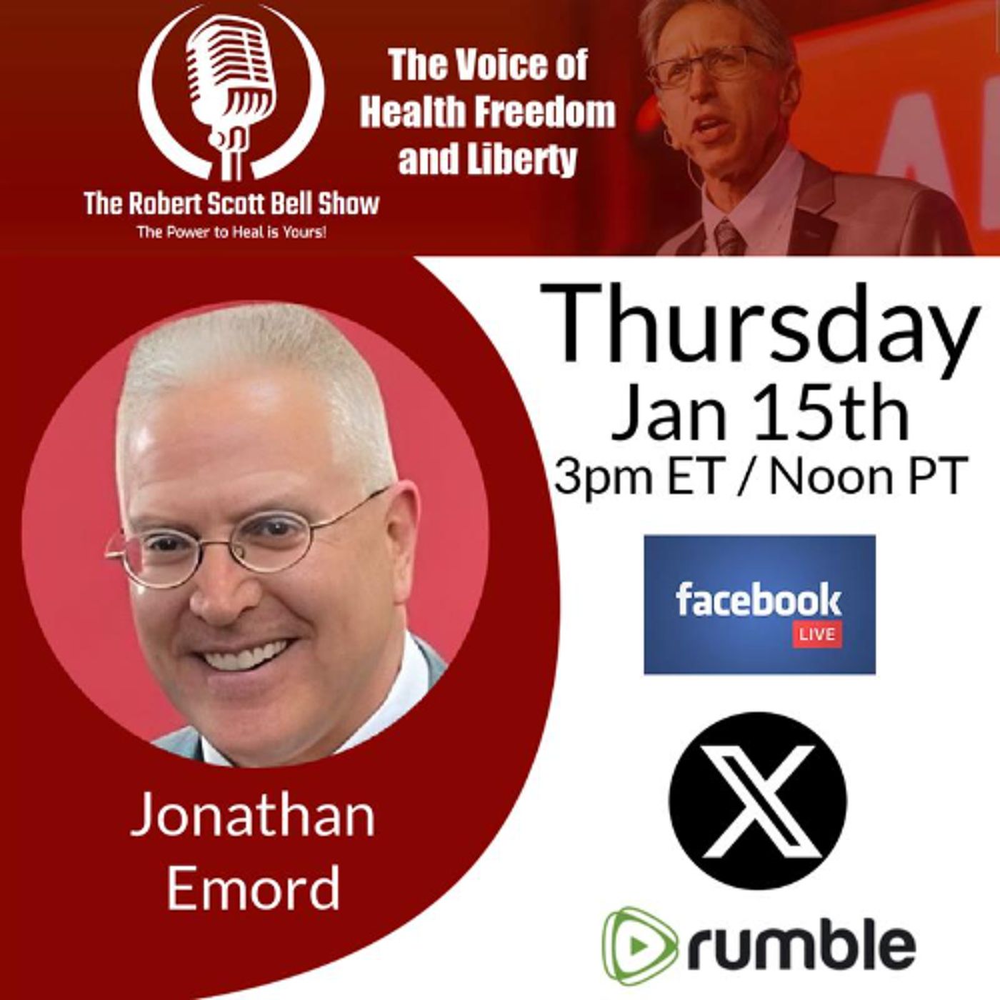 Jonathan Emord, Fed Independence, Trump Exits 66 Organizations, Fraud Industrial Complex, NJ Vax Power Grab - The RSB Show 1-15-26 episode artwork