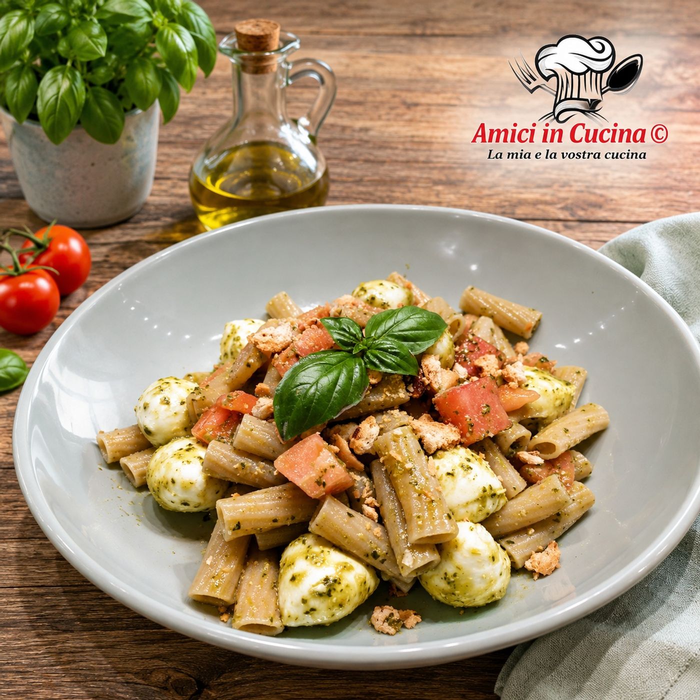 Pasta Fredda con Mozzarella, Pesto e Tarallo Napoletano: Ricetta Estiva Fresca e Croccante episode artwork