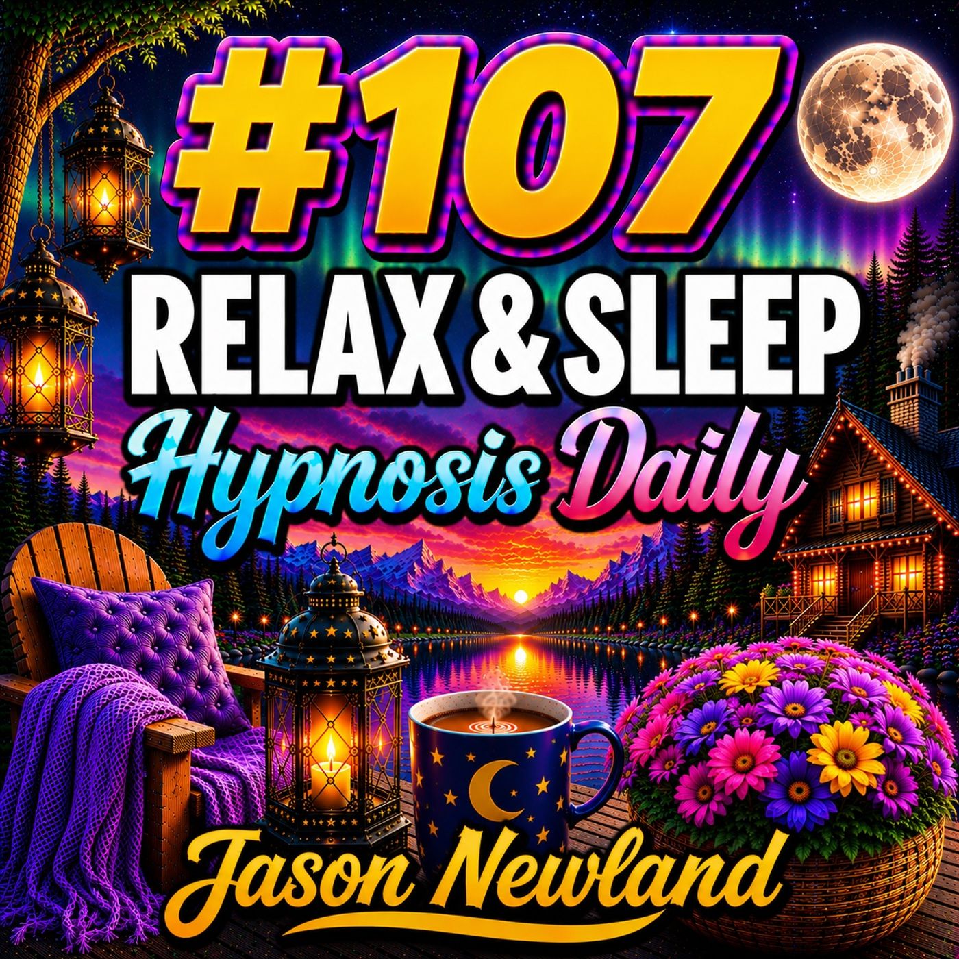 #107 Relax & Sleep Hypnosis Daily - BLOWING OUT 100 CANDLES (Jason Newland) episode artwork