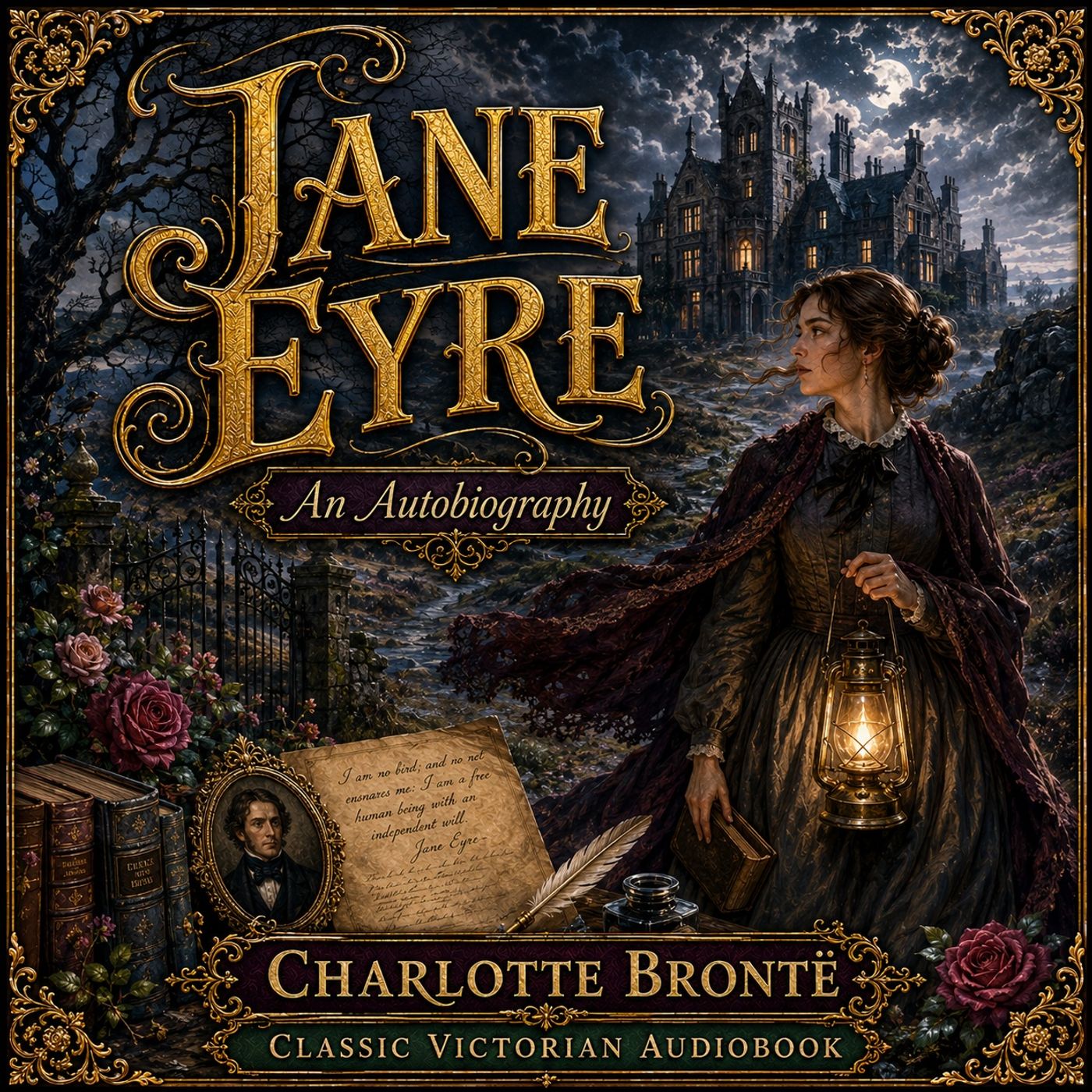 Jane Eyre: An Autobiography by Charlotte Brontë | Classic Gothic Romance & Victorian Literary Masterpiece (Audiobook) Part 1