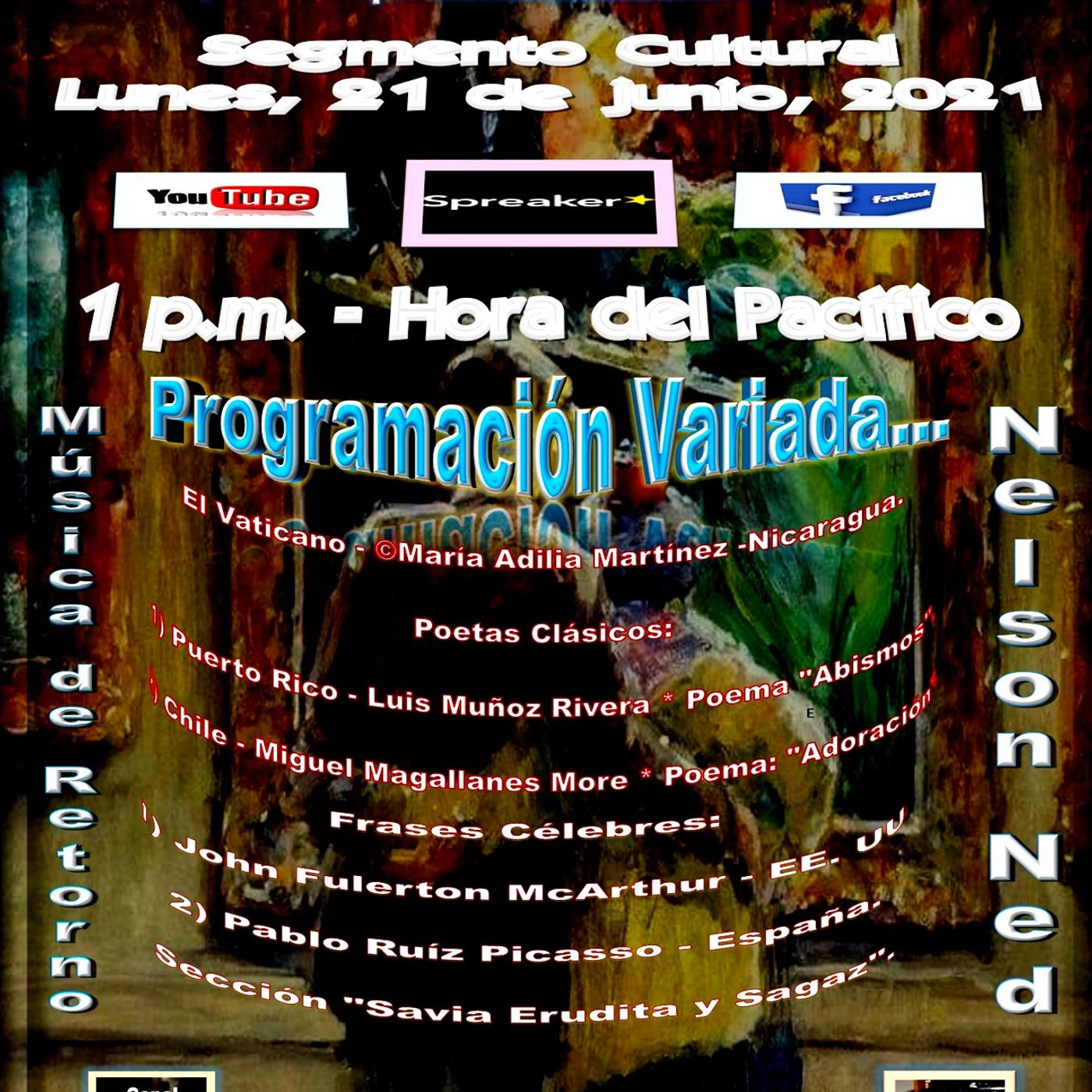Programación Cultural y Literaria Variada + Música de Nelson Ned episode artwork