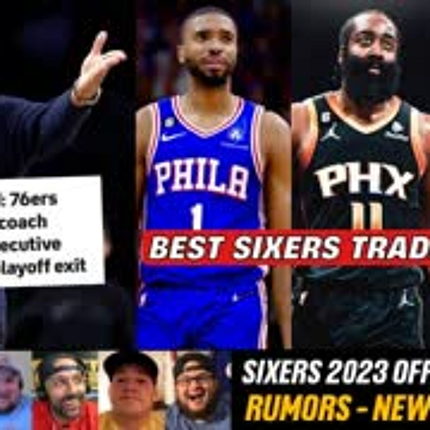 BEST SIXERS TRADE OPTIONS | Philadelphia 76ers 2023 Offseason Plan | James Harden & Joel Embiid News episode artwork