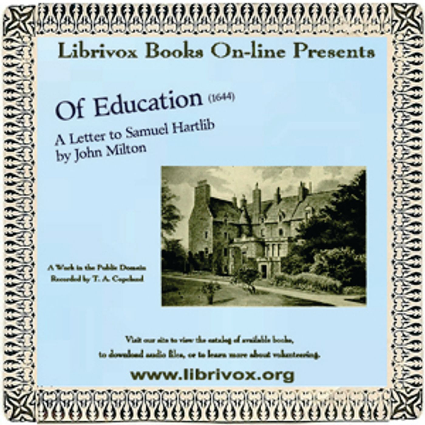 John Milton - On Education cover art