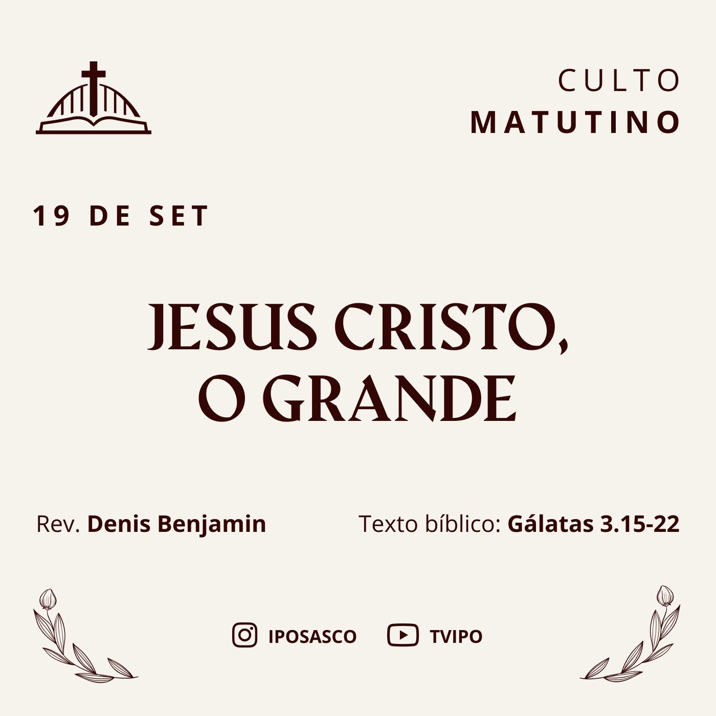 Pregações - Igreja Presbiteriana de Osasco