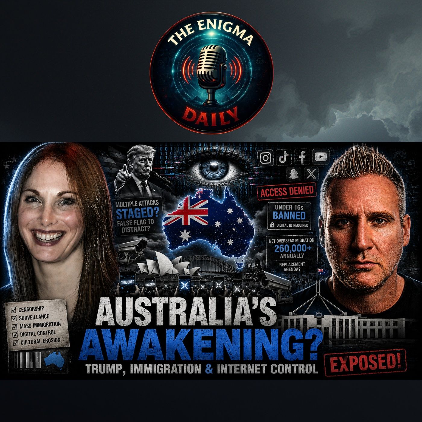 Australia’s Awakening Trump, Immigration & Internet Control EXPOSED! — The Enigma Daily cover