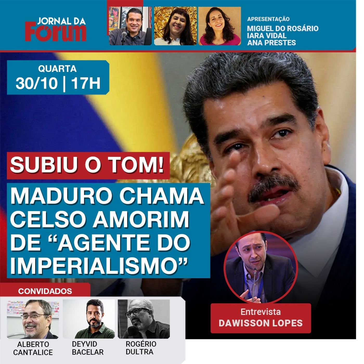 Crise diplomática entre Brasil e Venezuela | Maduro ataca Celso Amorim: “agente do imperialismo” episode artwork