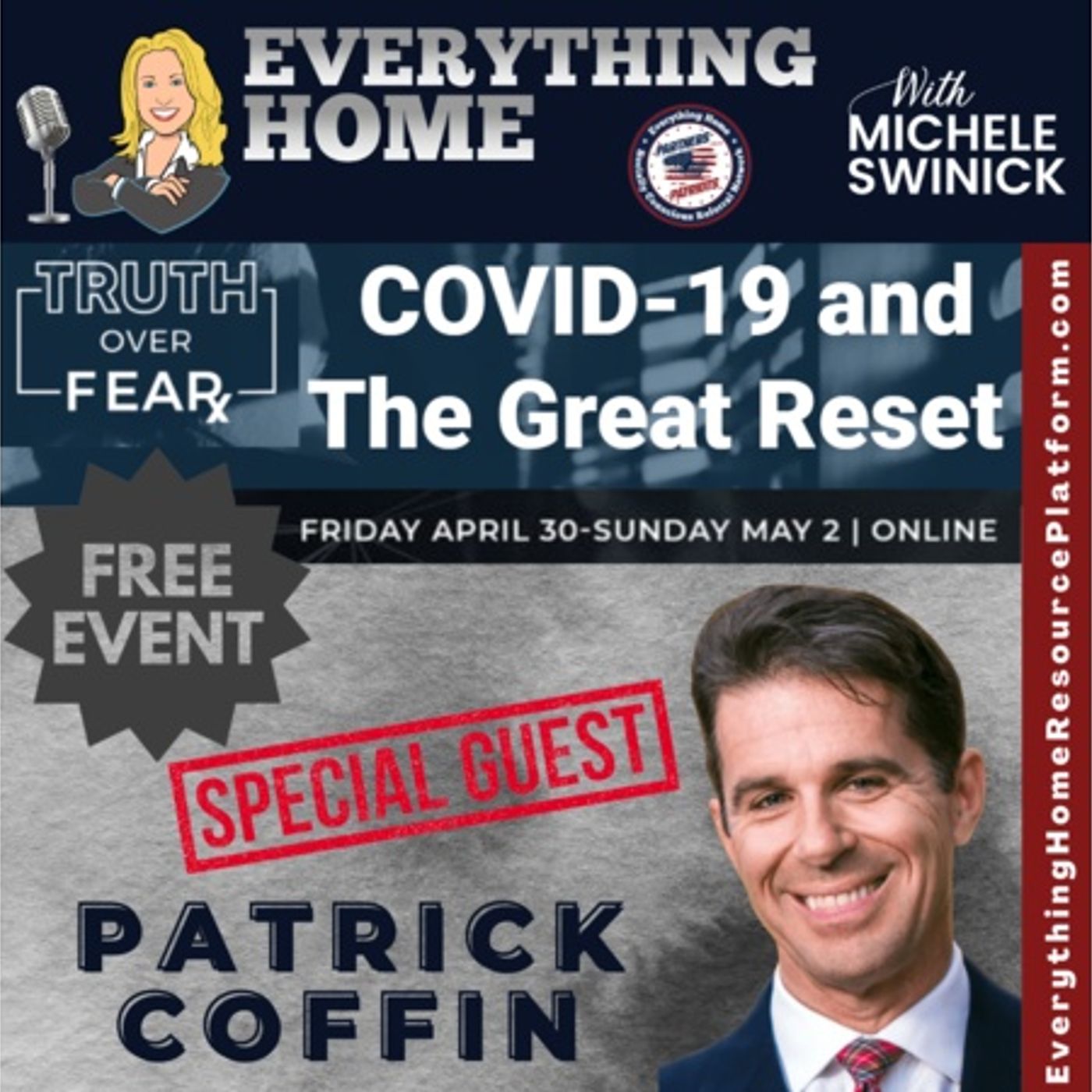 TRUTH OVER FEAR - Covid19 & The Great Reset Online Summit 4/30 - Patrick Coffin episode artwork