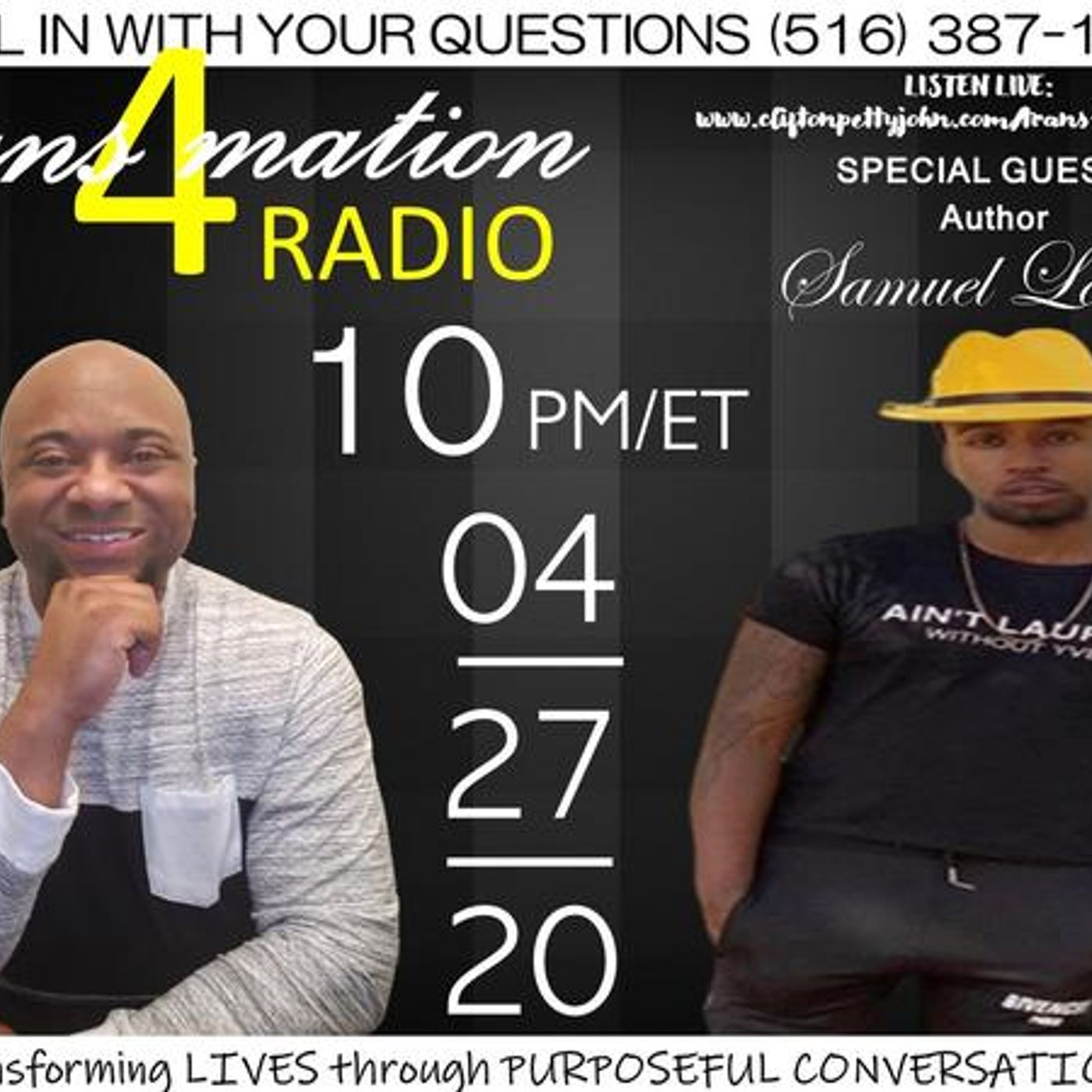S2 E6: Sam Loochi Joins Clifton Pettyjohn on TRANSFORMATION RADIO episode artwork