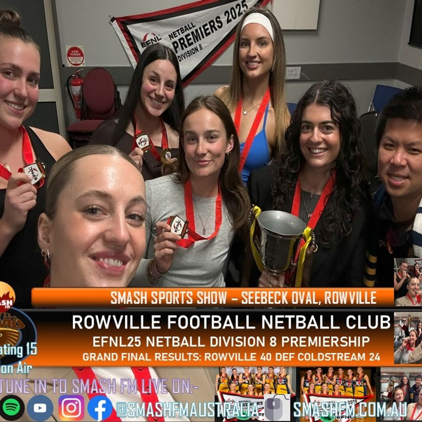 SSS15THYR: Rowville FNC EFNL25 Netball Division 8 Premiership Interviews 010925