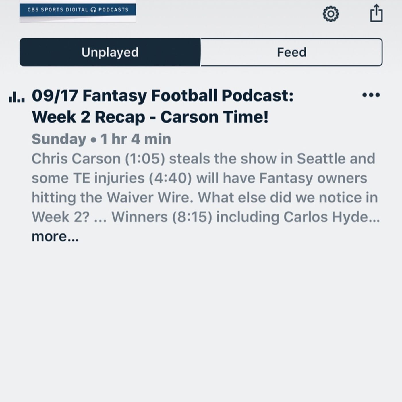Week 2!!!!! episode artwork
