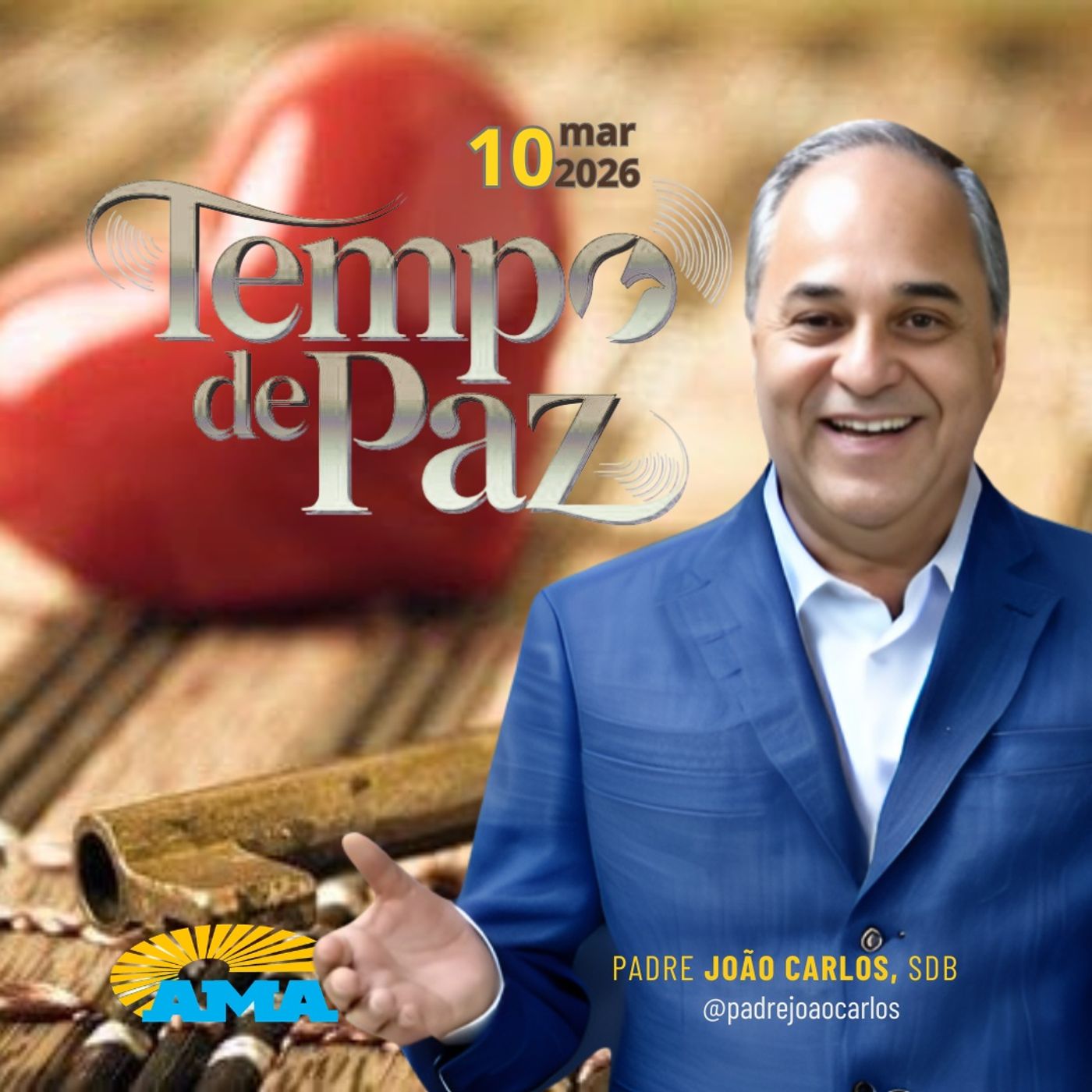 10/03/26 - Programa Padre João Carlos | Tempo de Paz 10/03/26 - Programa Padre João Carlos | Tempo de Paz