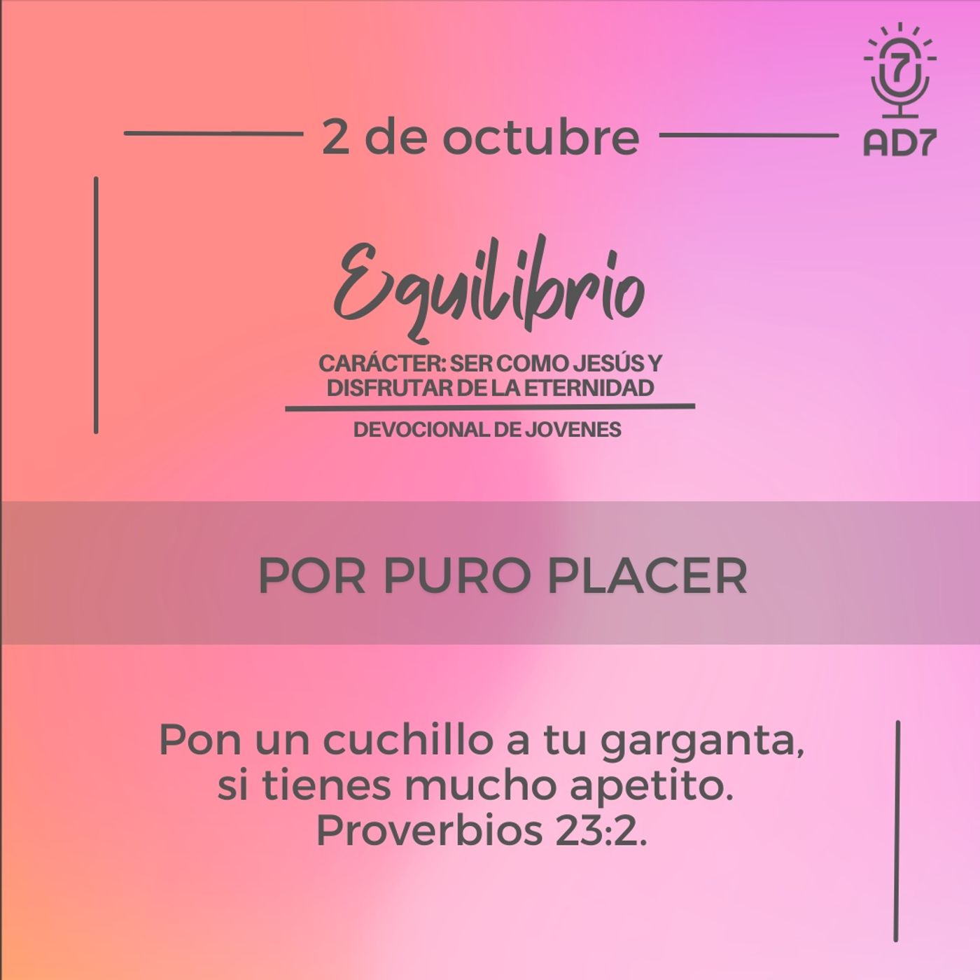 AD7 Devocional - Diferente / Inverso