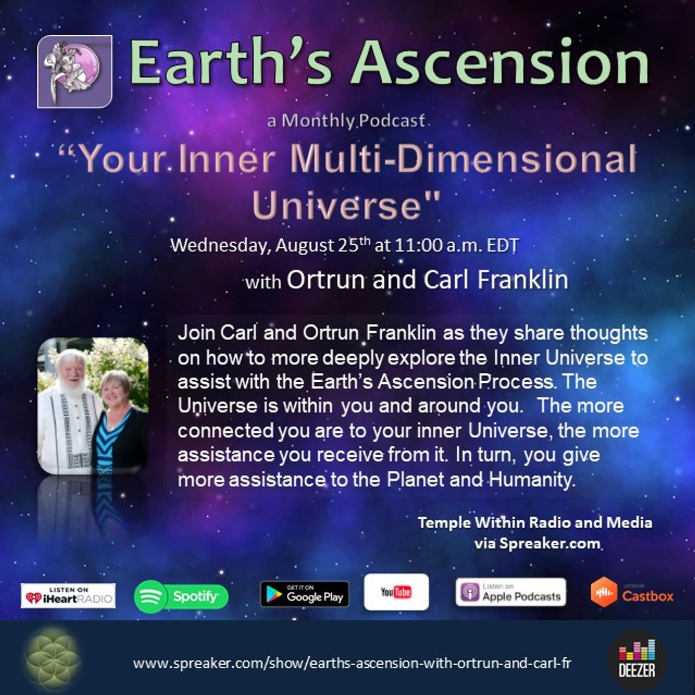 Earth\'s Ascension with Ortrun and Carl Franklin