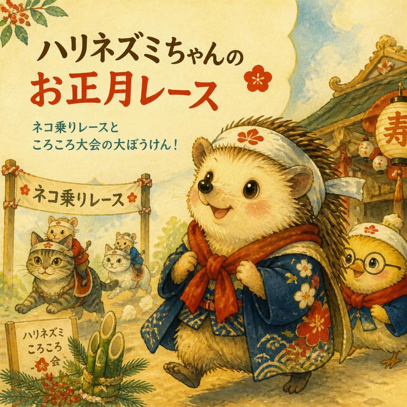 【冒険・お正月】小さなハリネズミちゃんと、お昼のお正月の不思議な大ぼうけん！ episode artwork