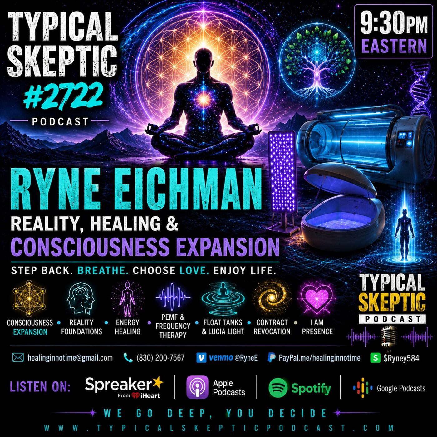 Reality, Healing & Consciousness Expansion with Ryne Eichman | Typical Skeptic #2722 episode artwork