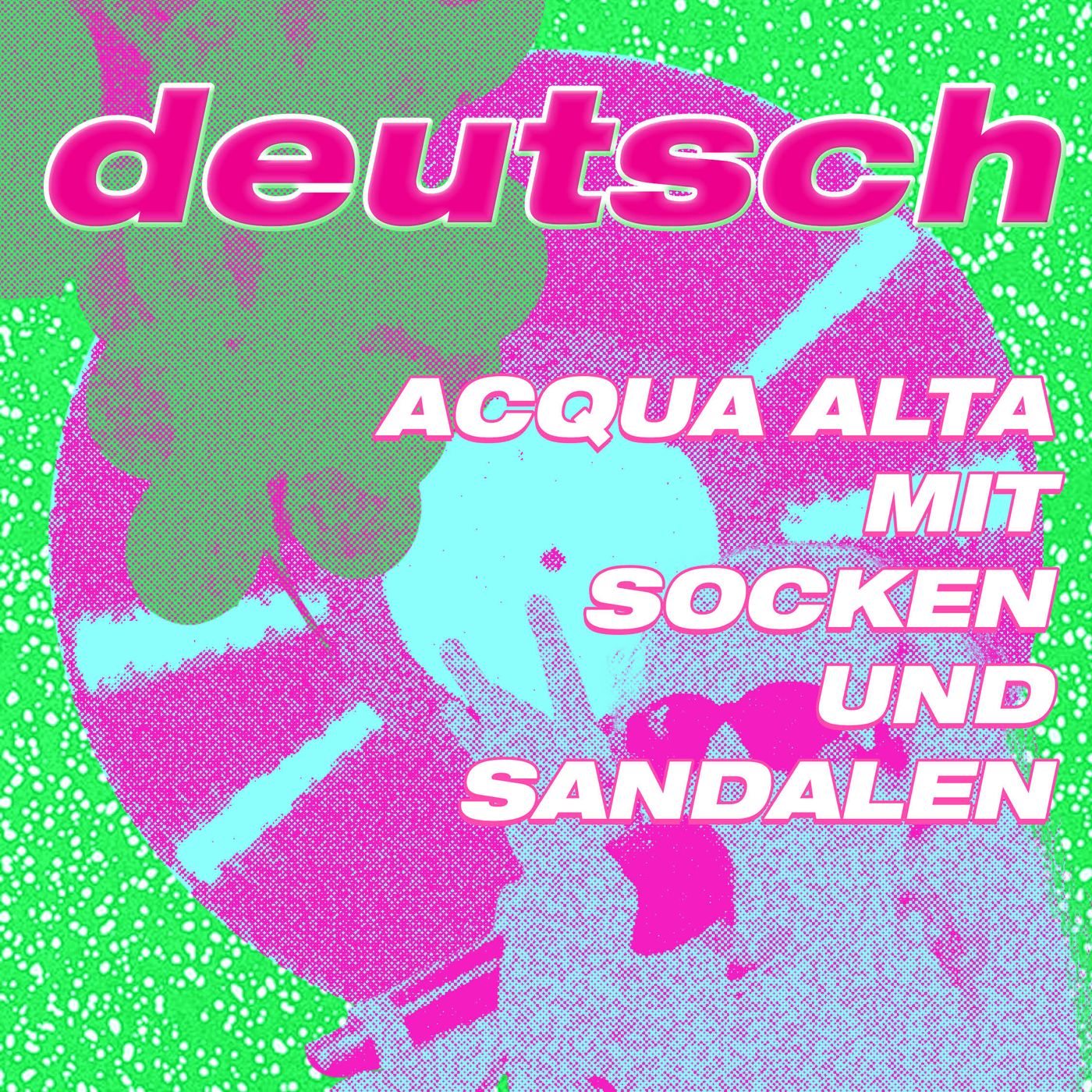Acqua Alta mit Socken und Sandalen