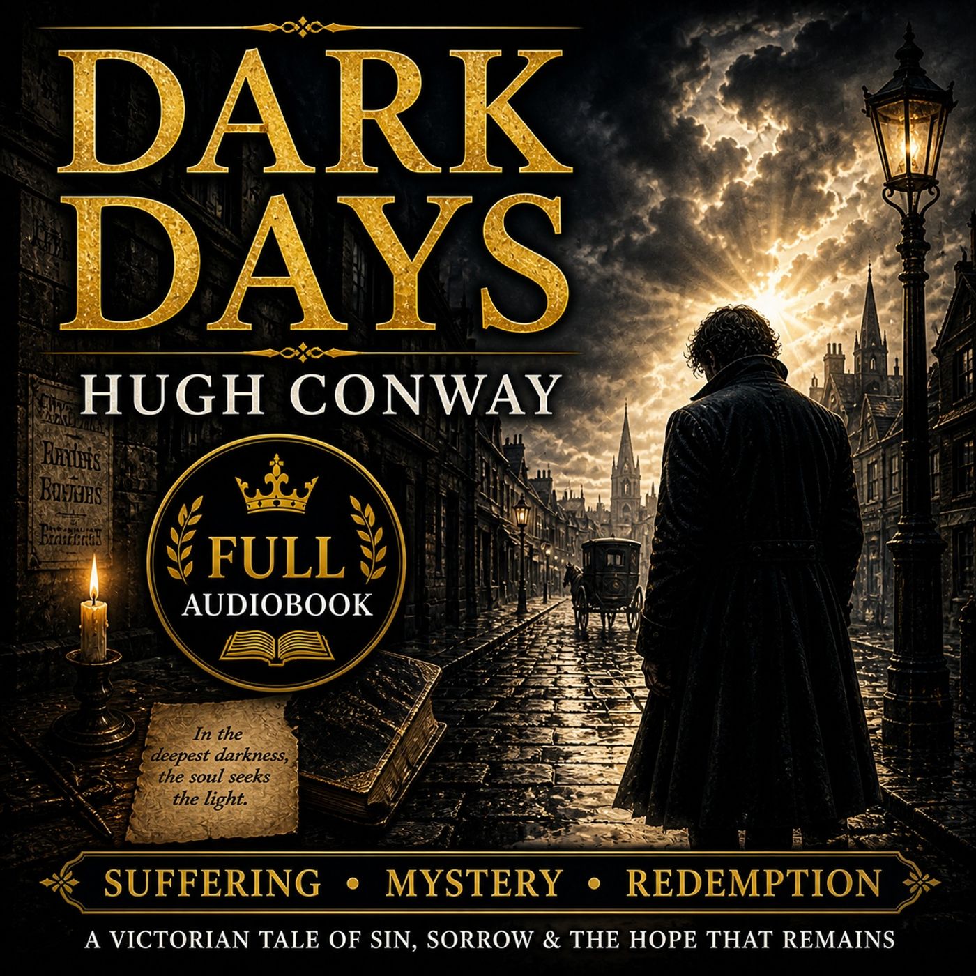 Dark Days by Hugh Conway | Full Audiobook 📖 A Victorian Tale of Mystery, Suffering & Redemption