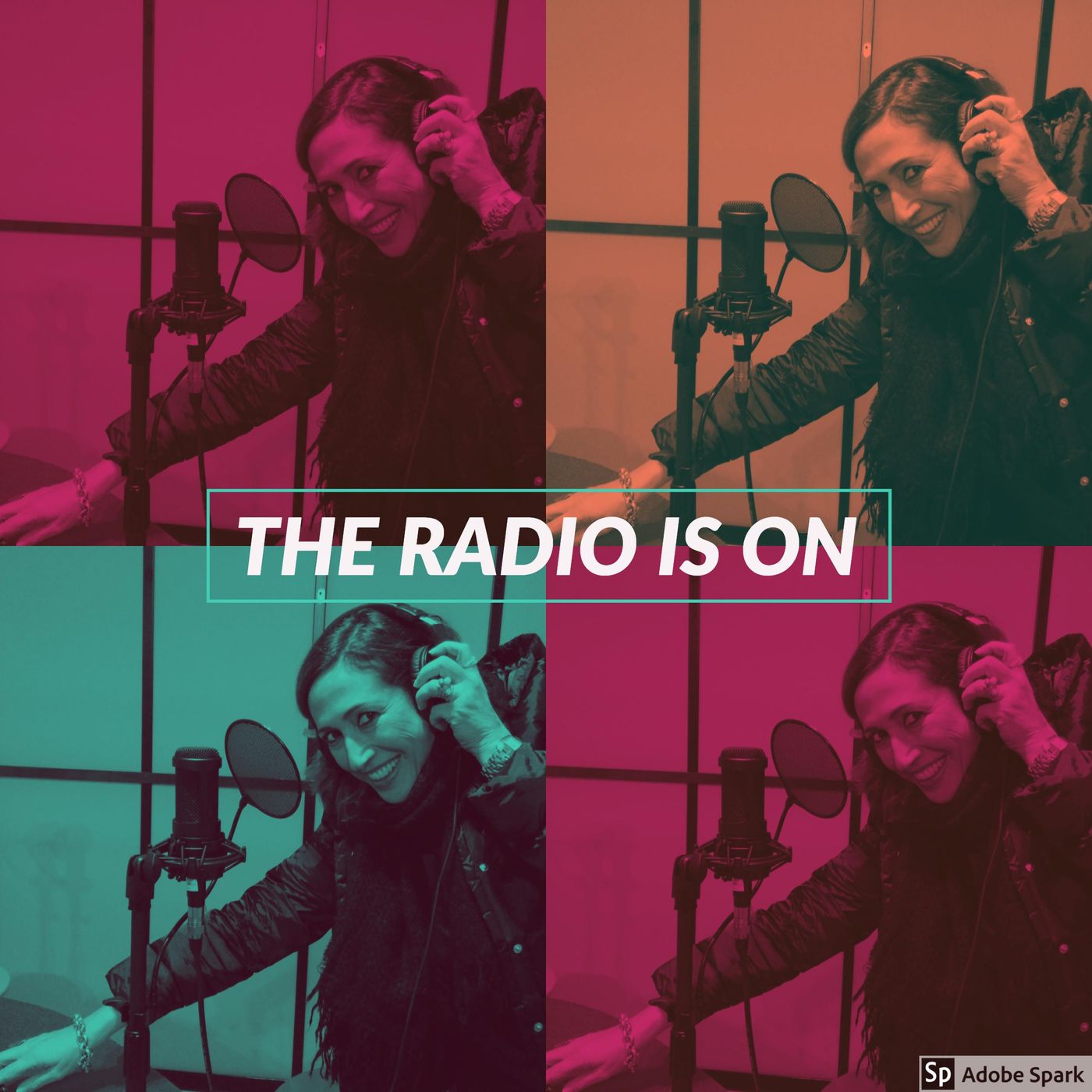 The radio is on