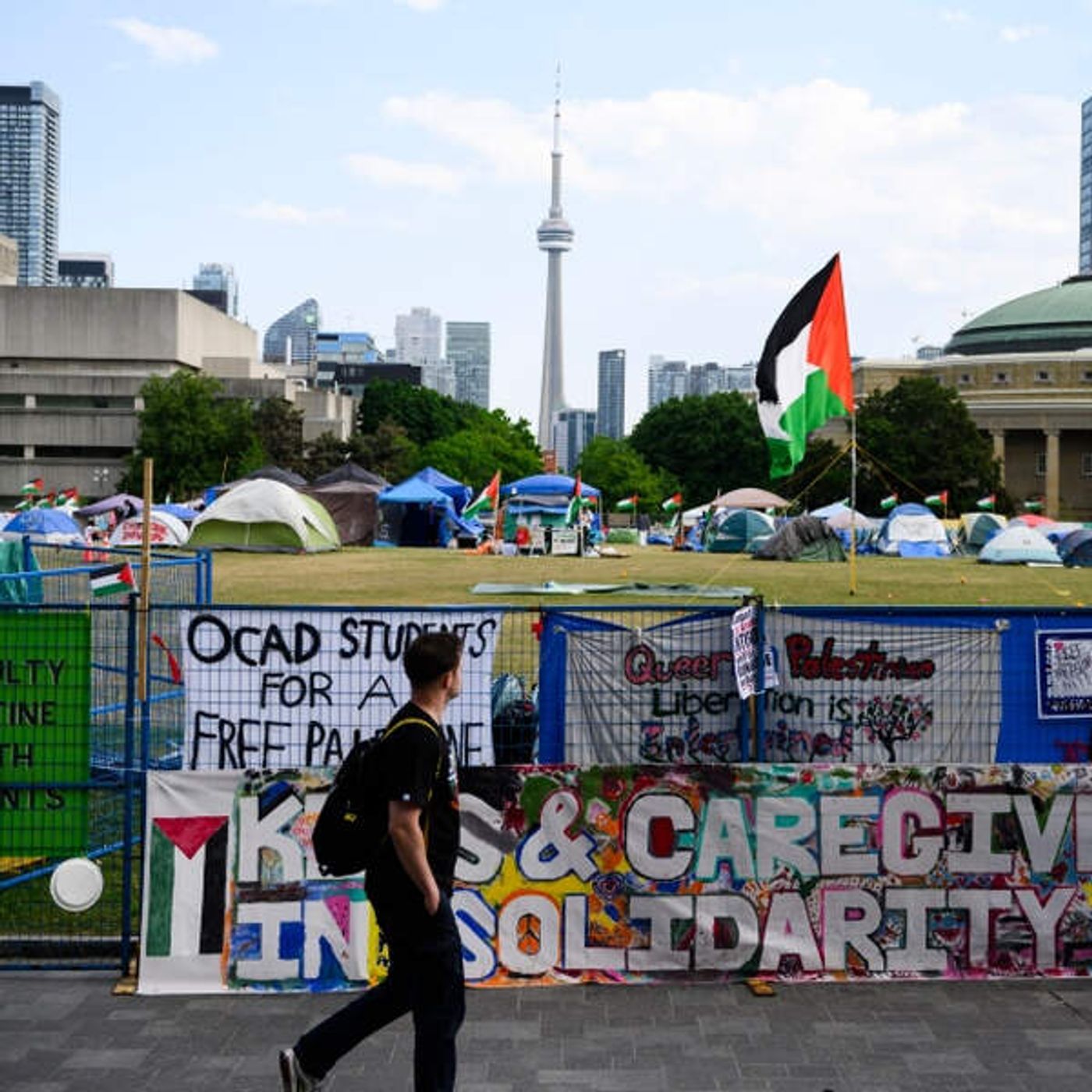 University of Toronto pro-Palestinian anti-Israel encampment clearance injunction granted episode artwork