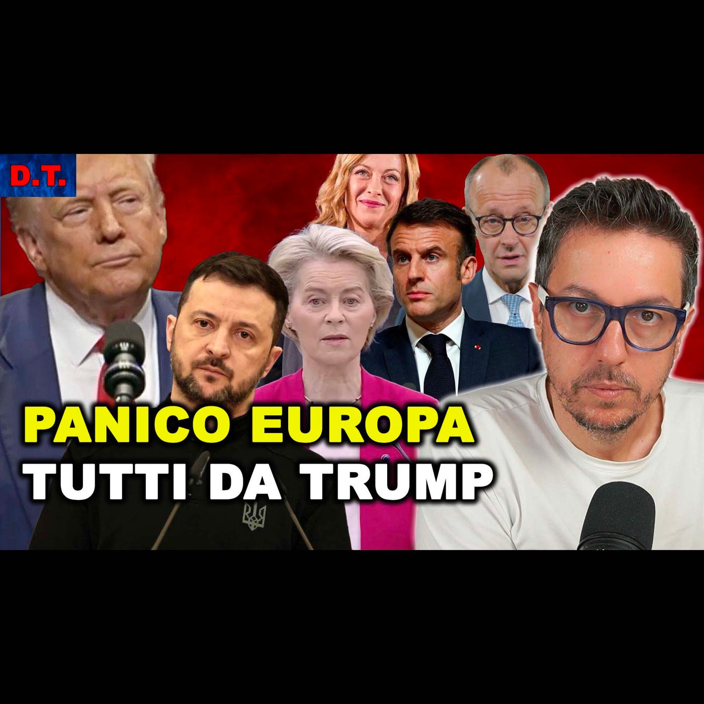 TUTTI IN PROCESSIONE DA TRUMP, con Zelensky per fermare la pace